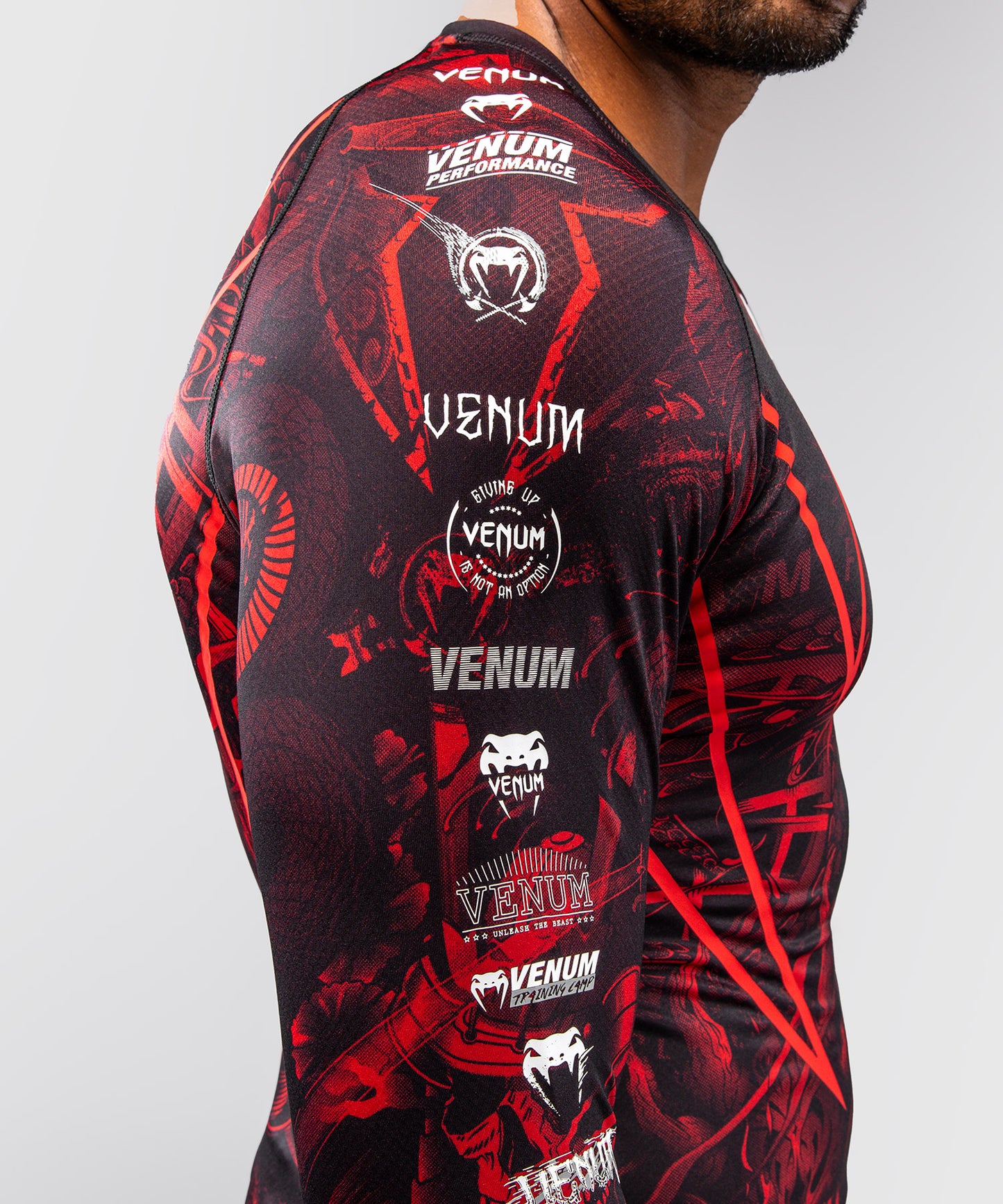 Venum 20th Anniversary Long Sleeve Rashguard - Black/Red