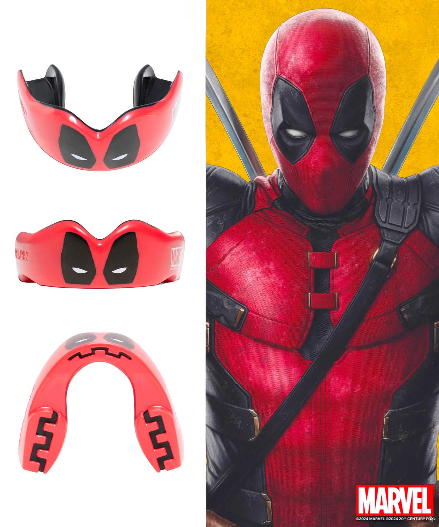 Protège-Dents Safejawz Marvel - Deadpool - Rouge