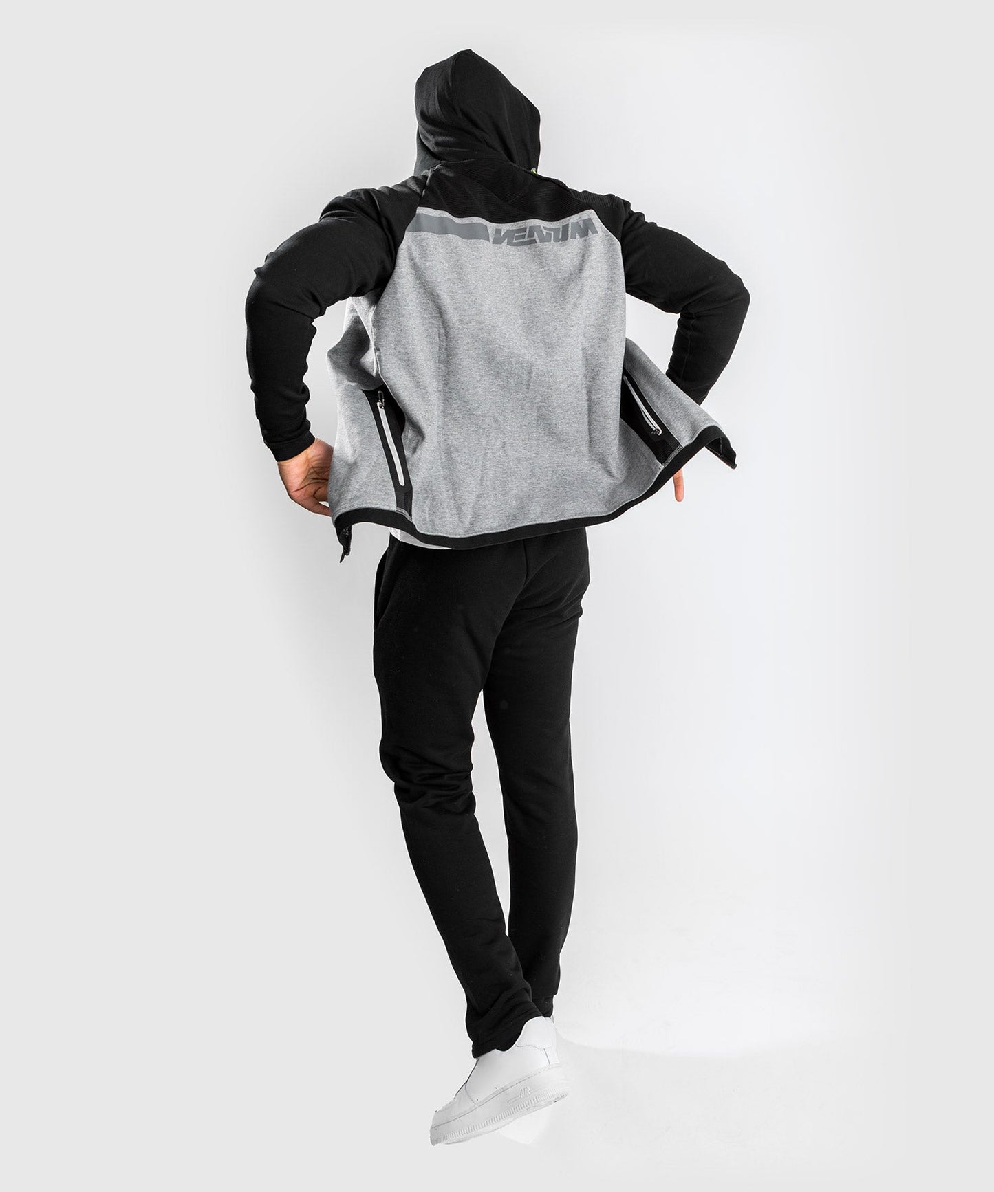 Venum Laser Evo 2.0 Hooded Sweatshirt - Black/Grey