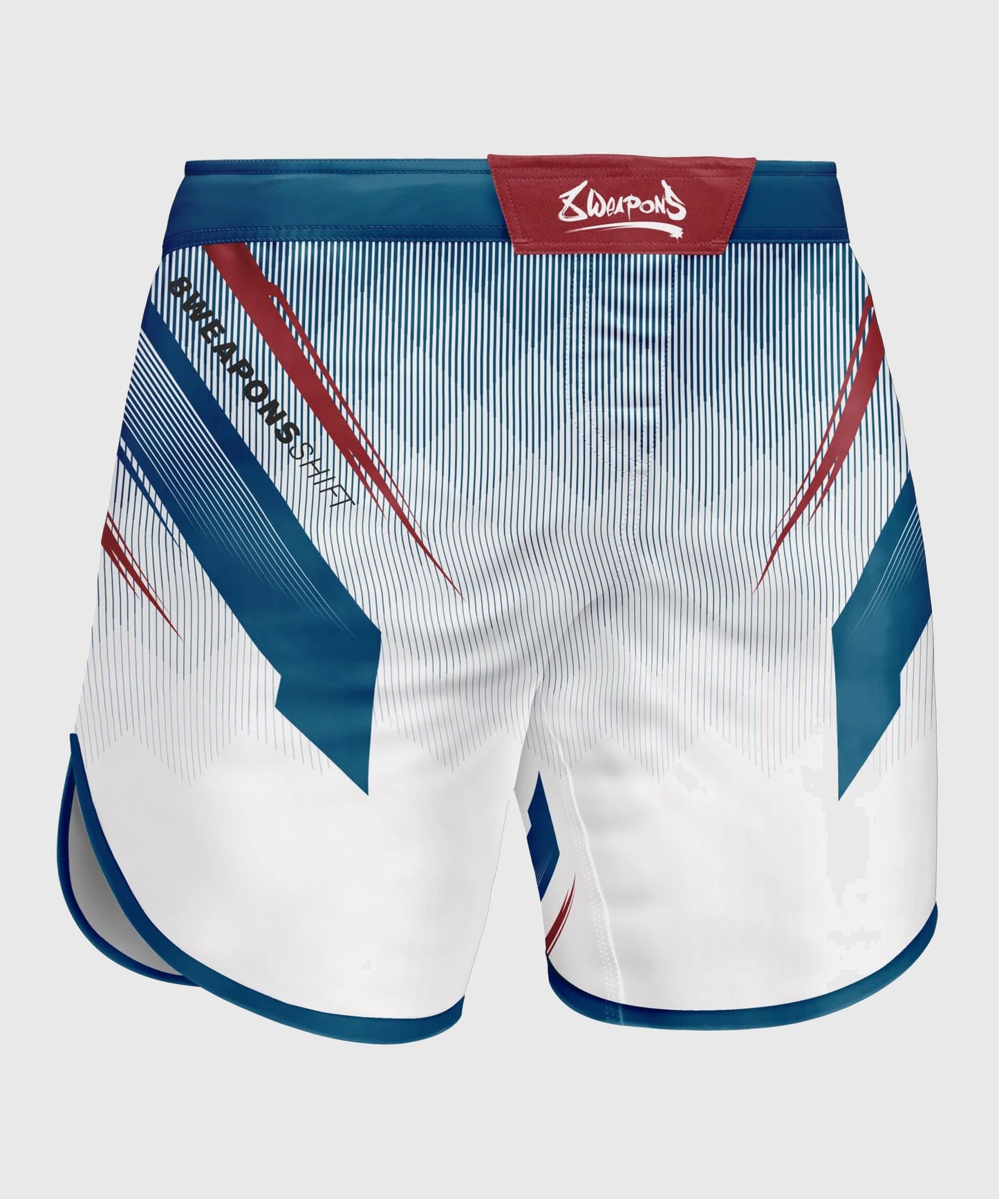 Shift 8 Weapons Fightshort – Weiß/Blau/Rot