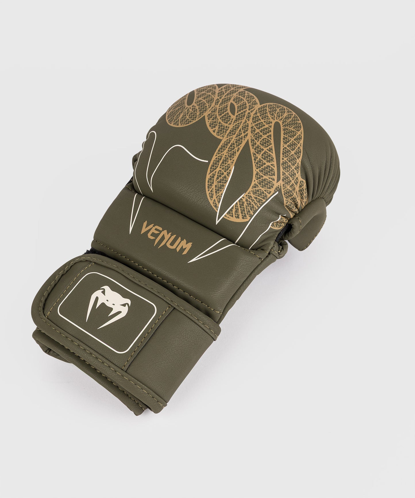 Gants de Sparring Venum Serpenti – Kaki/Bronze/Ivoire