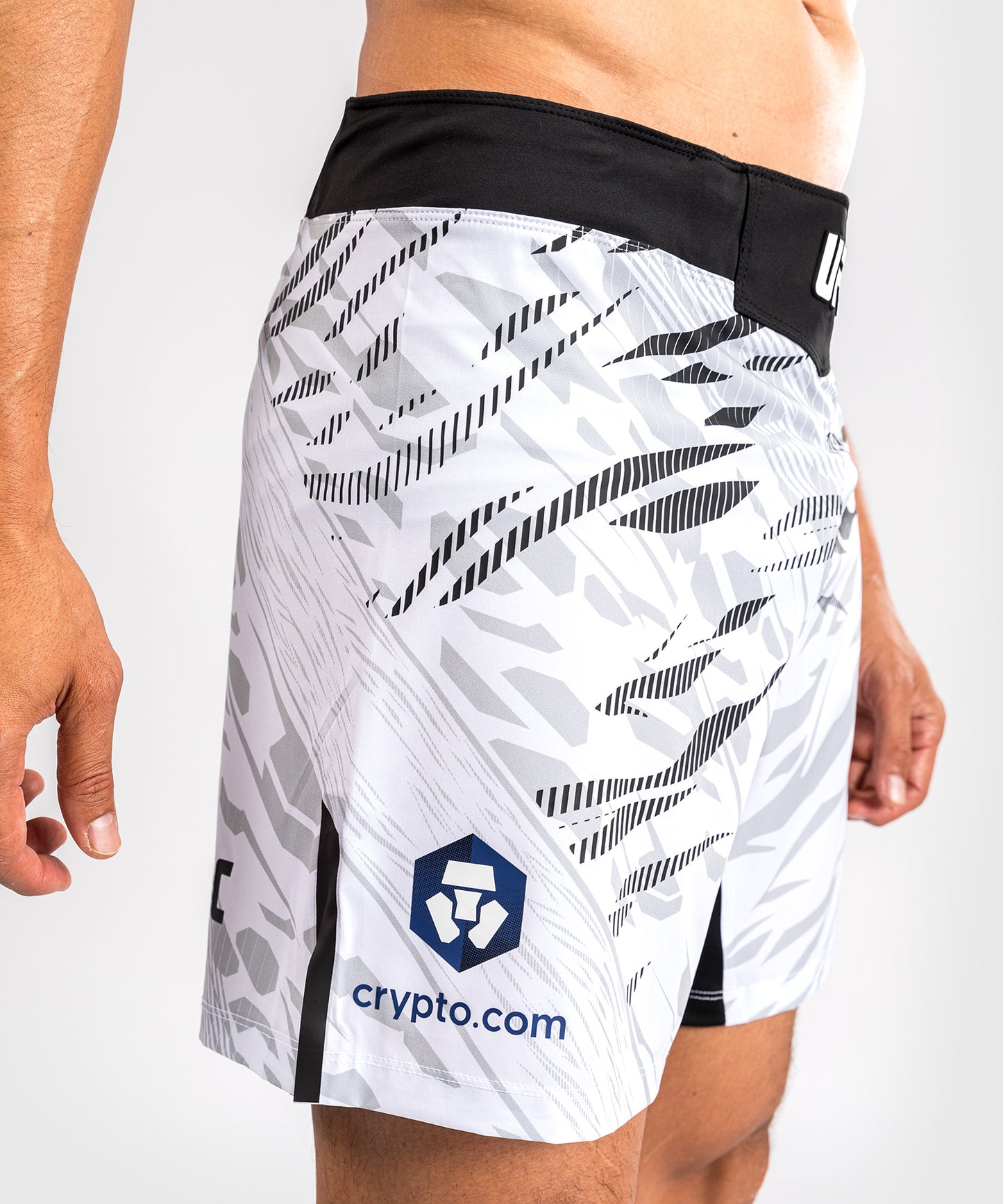 Shorts de Combat pour Hommes UFC Fusion by Venum Authentic Fight Night - Coupe Courte - Blanc