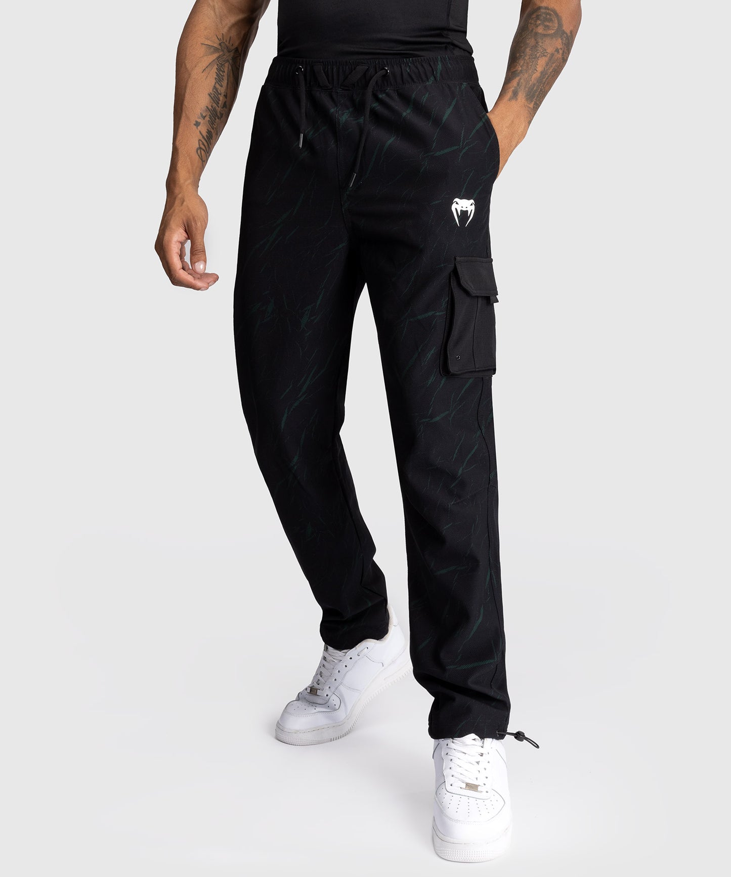 Venum Trooper Herren Jogginganzug - Schwarz/Waldgrün