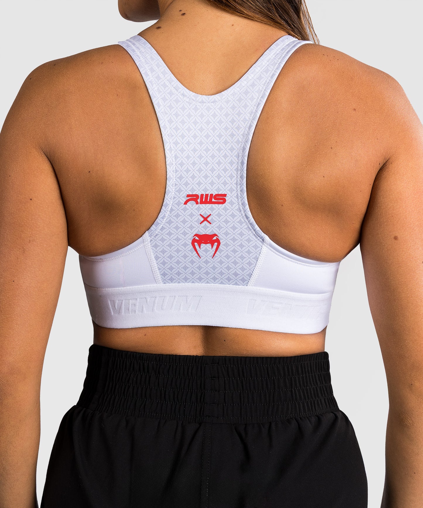 Brassière de Sport Venum x RWS 2.0 – Blanc/Rouge