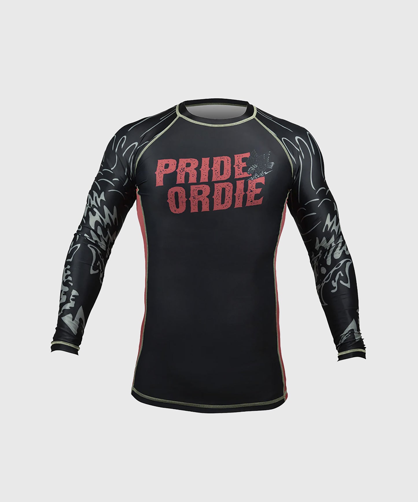 Pride or Die Prey On The Strong Langarm-Rashguard - Schwarz