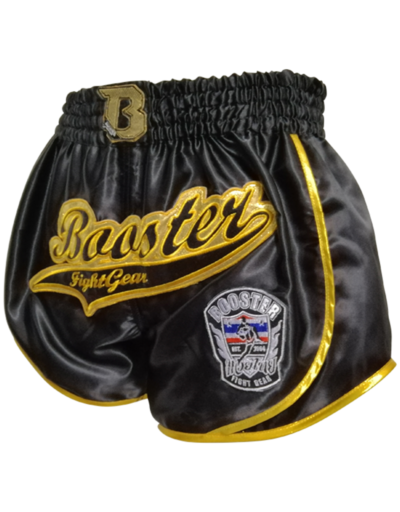 Short de Boxe Booster Retro Slugger 1 - Noir/Or