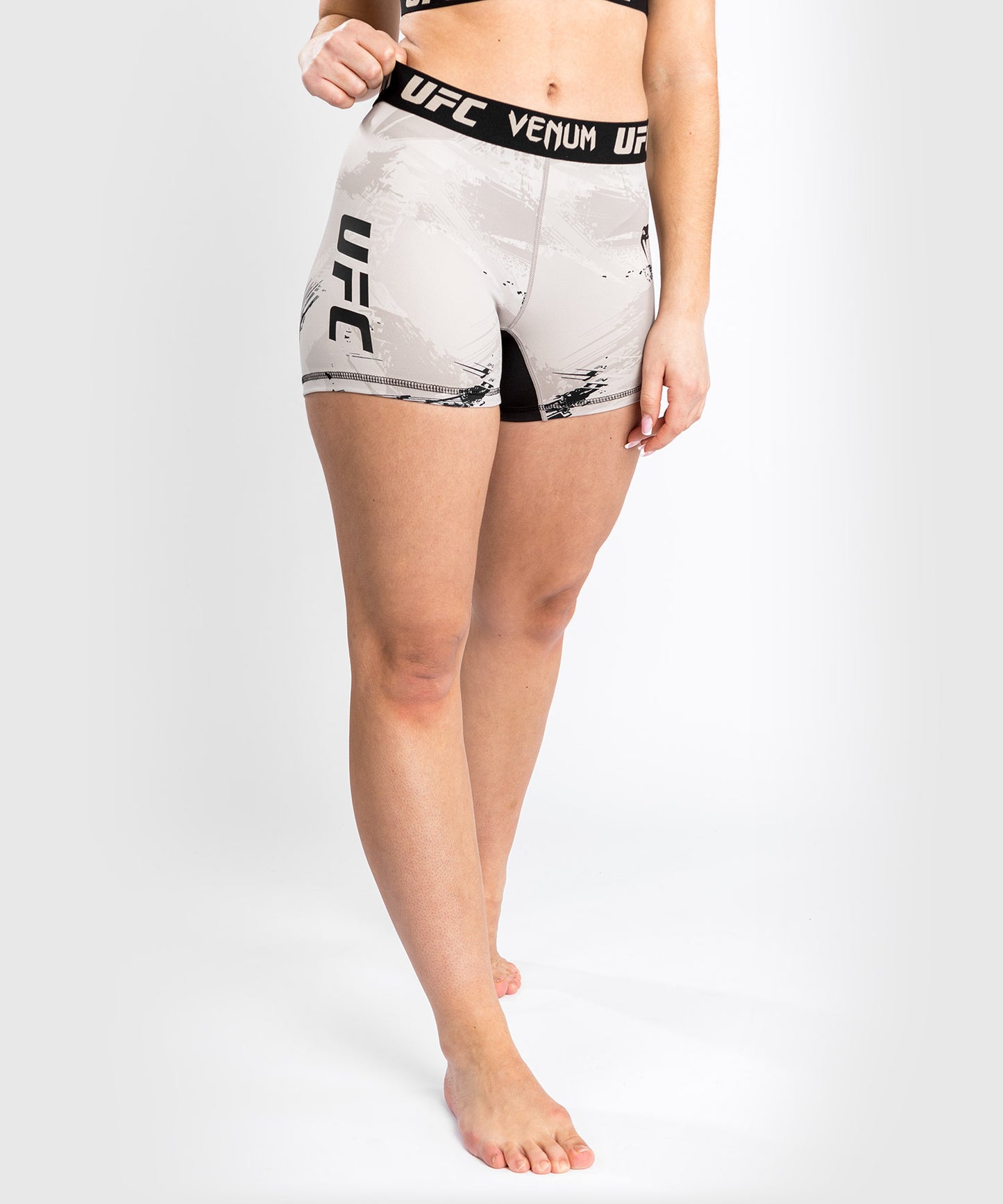 Short de compression UFC Venum Authentic Fight Week 2.0 - pour Femmes - Sable/Noir