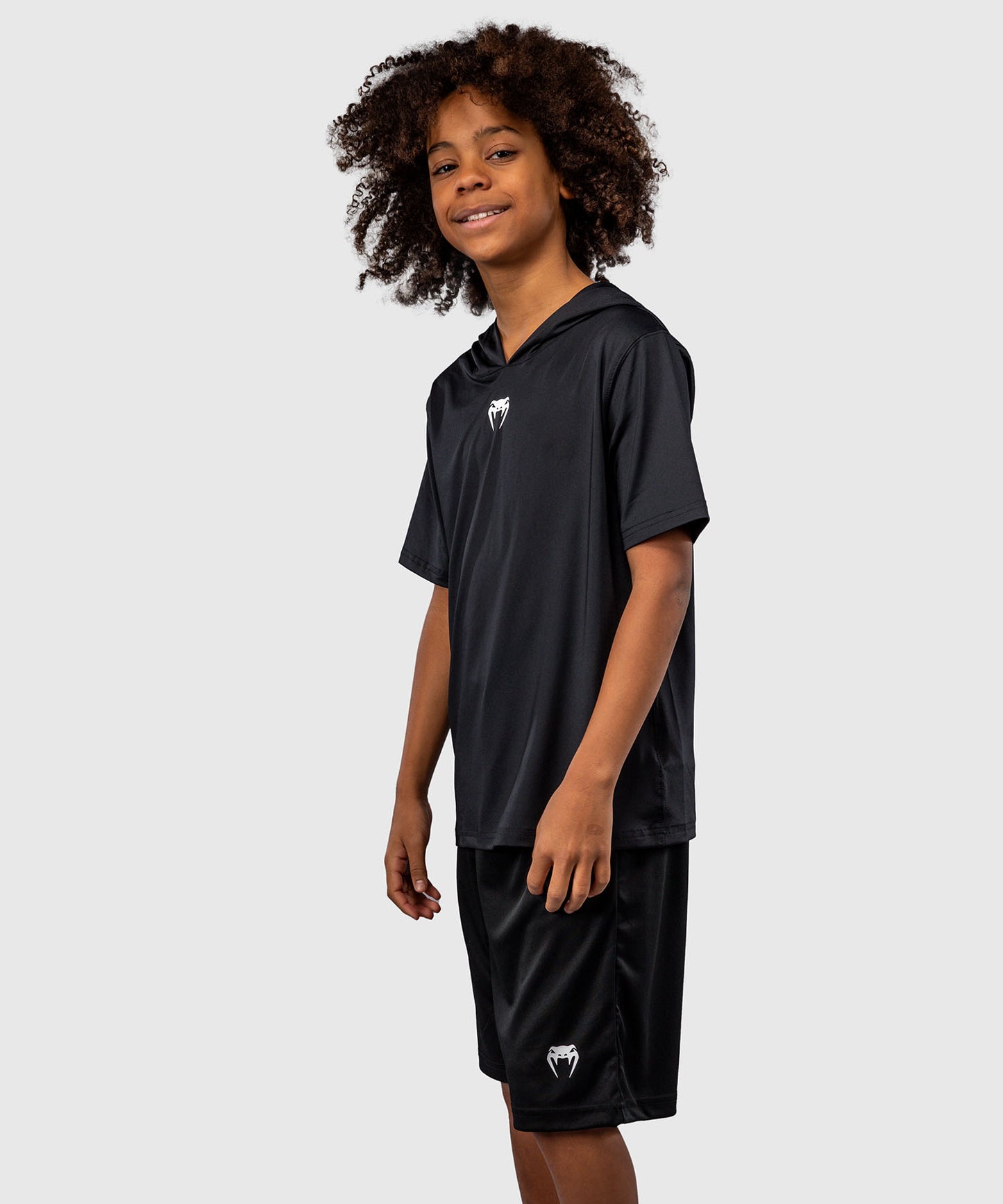 Venum Elite Sudadera Dry-Tech Manga Corta Para Niños - Negro