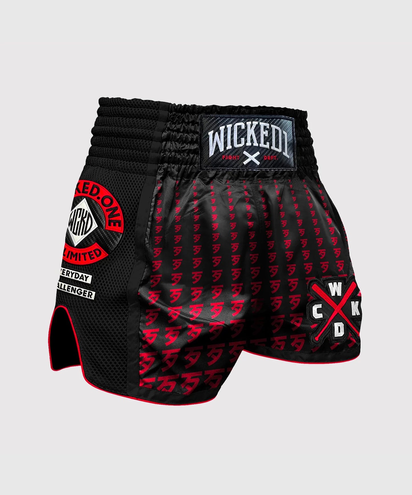Short De Muay Thai Wicked One Infinit - Noir/Rouge