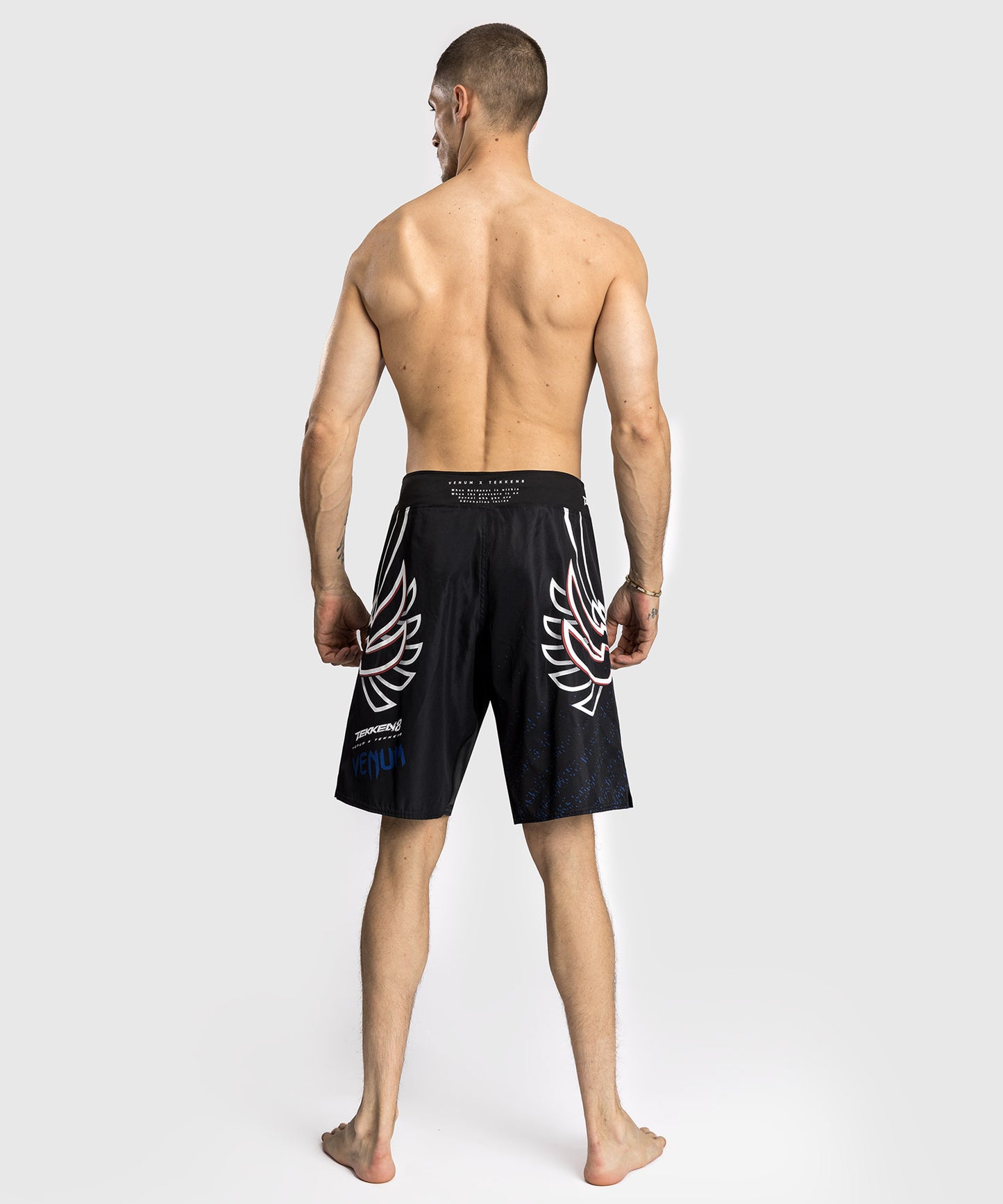 Short de combat Venum x TEKKEN 8 - Jin Kazama - Bleu/Noir/Blanc