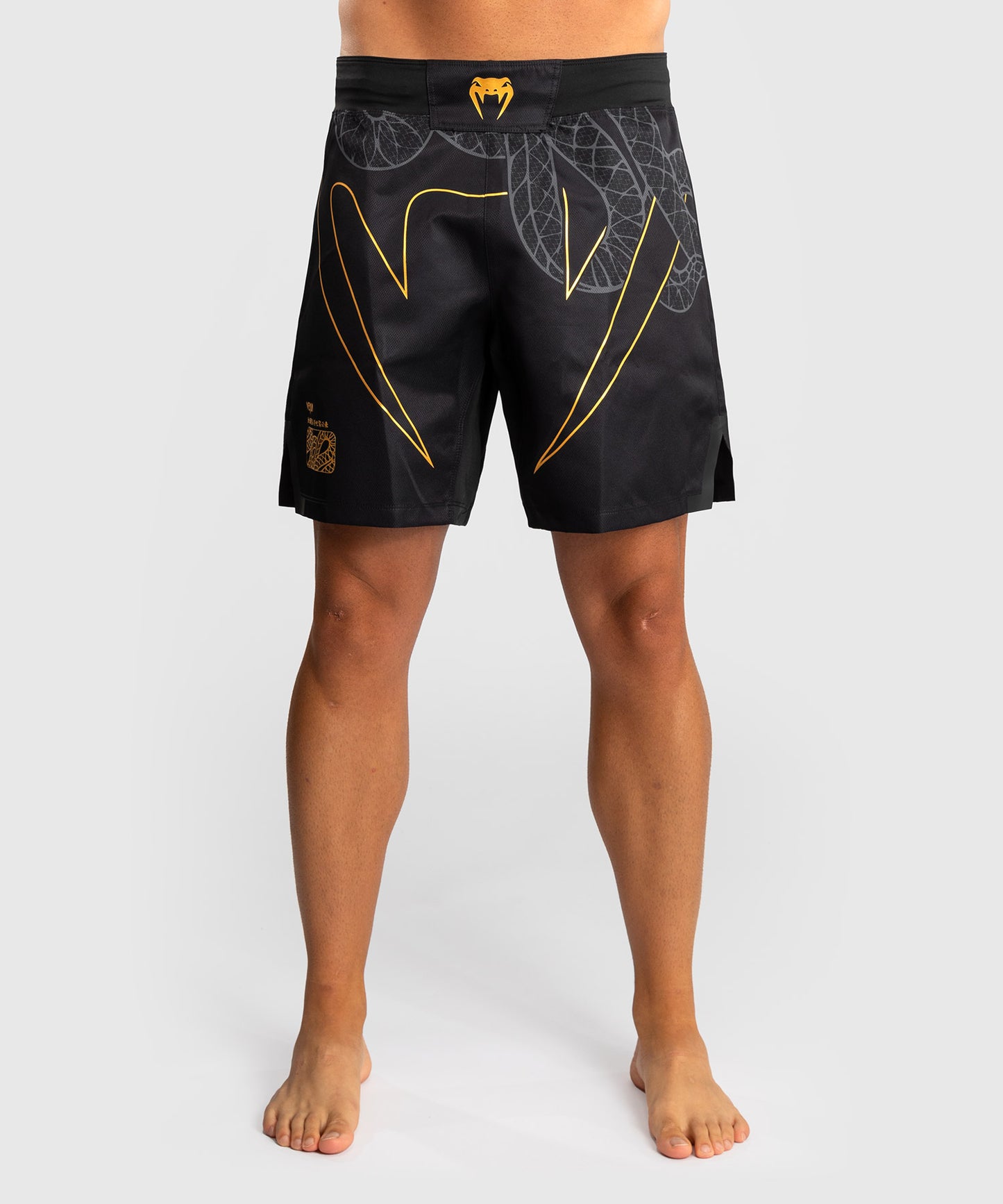 Short de Combat Venum Serpenti – Noir/Argent/Or