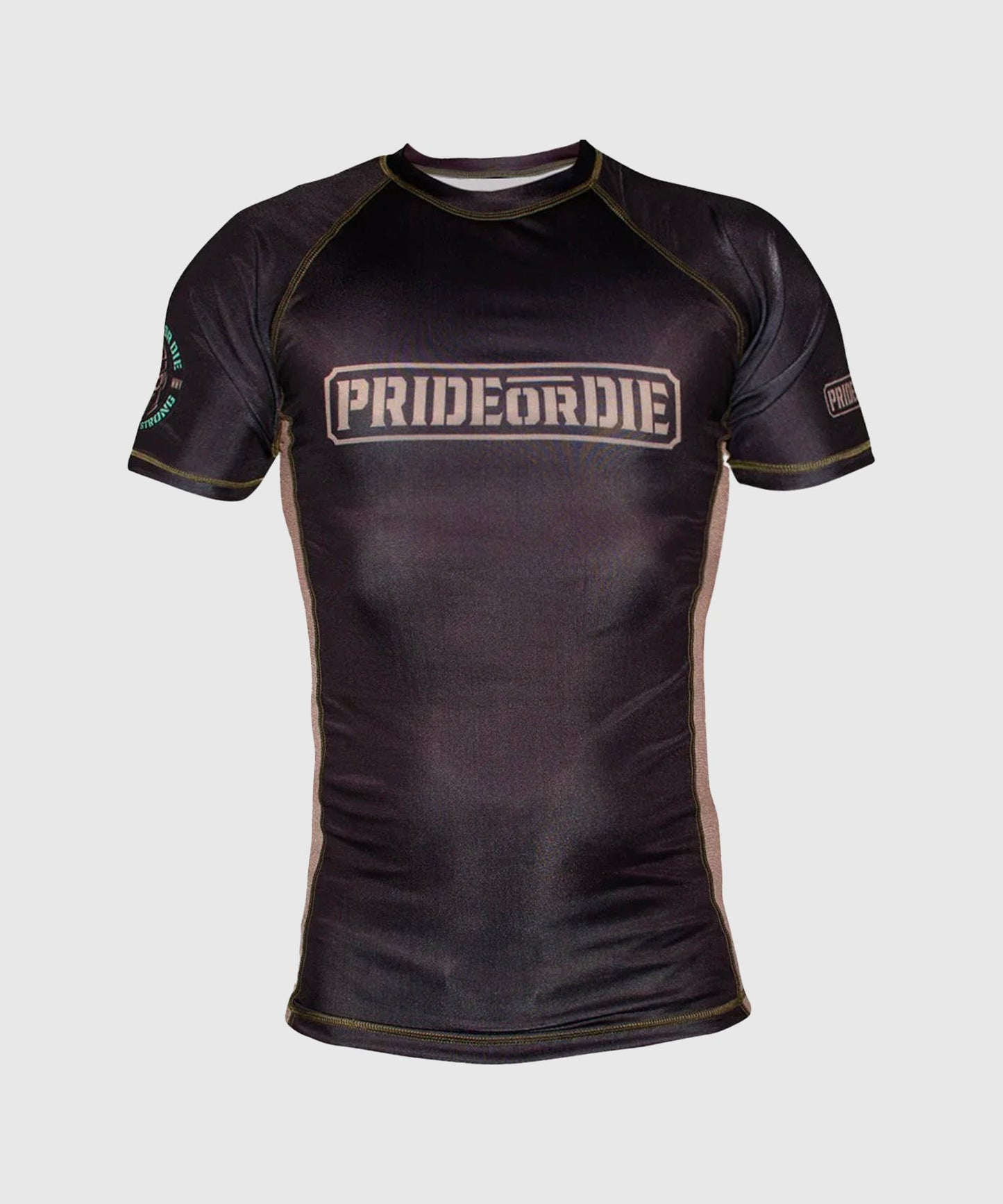 Rashguard Pride Or Die Only The Strong - Noir