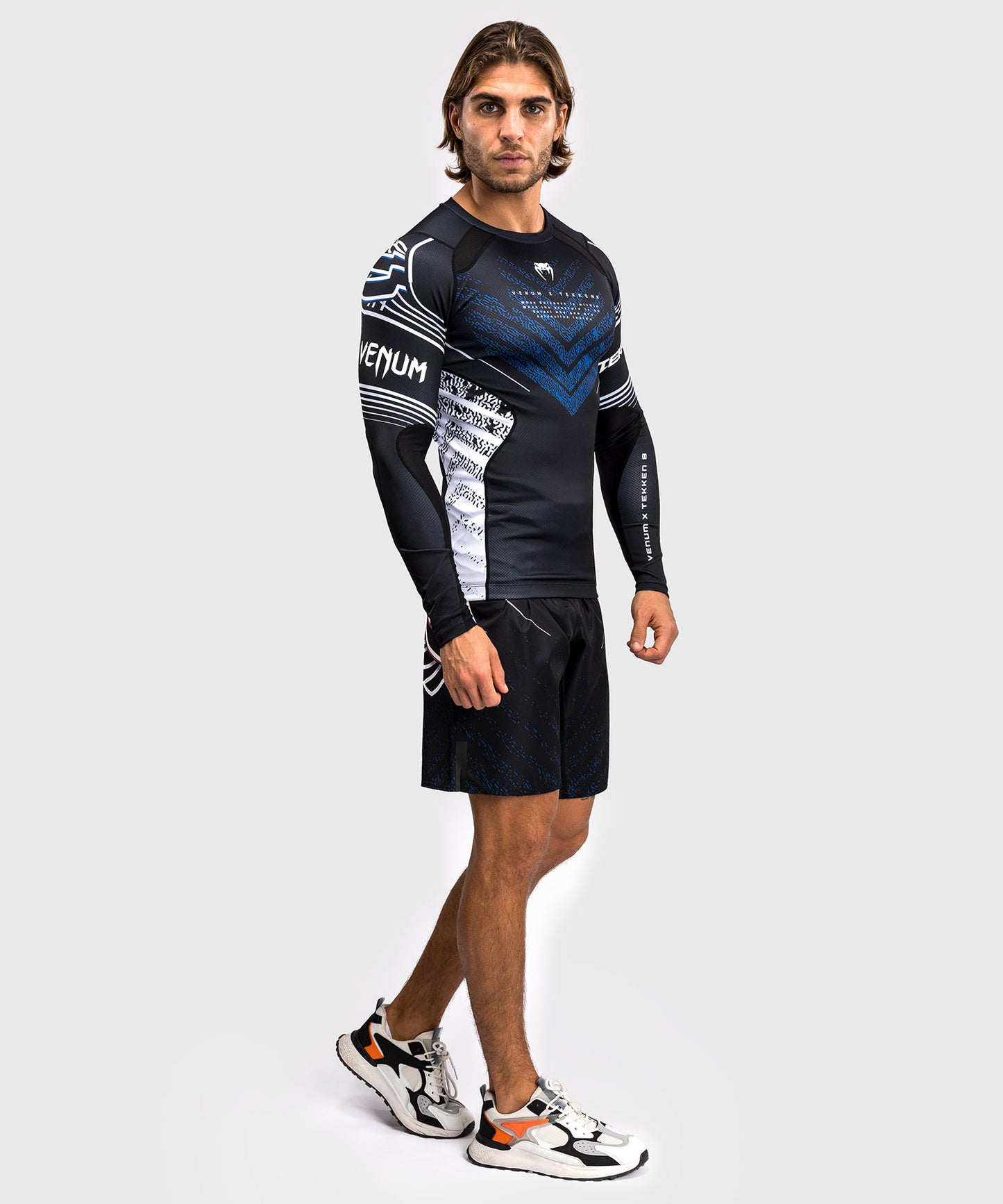 Rashguard Venum x Tekken 8 - Jin Kazama - Blue/Black/White