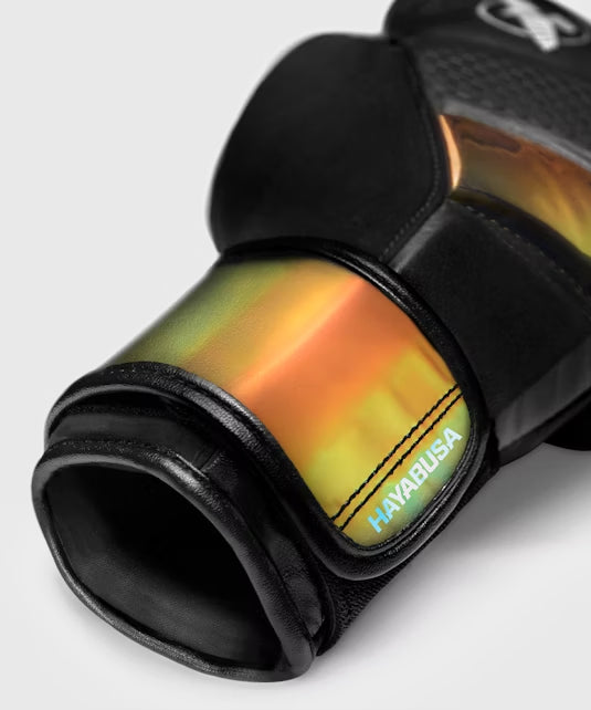 Hayabusa T3 Guantoni da Boxe – Nero/Oro Irisé