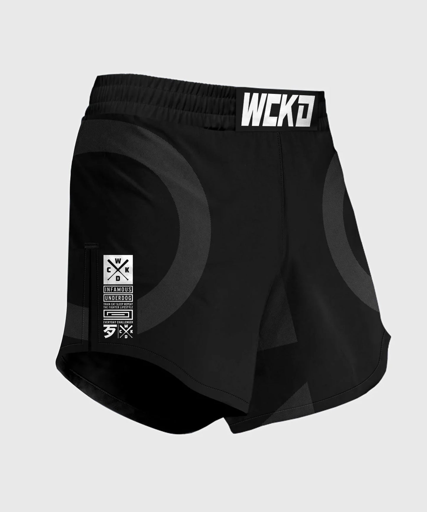 Wicked One Element Kruz Fightshorts - Negro