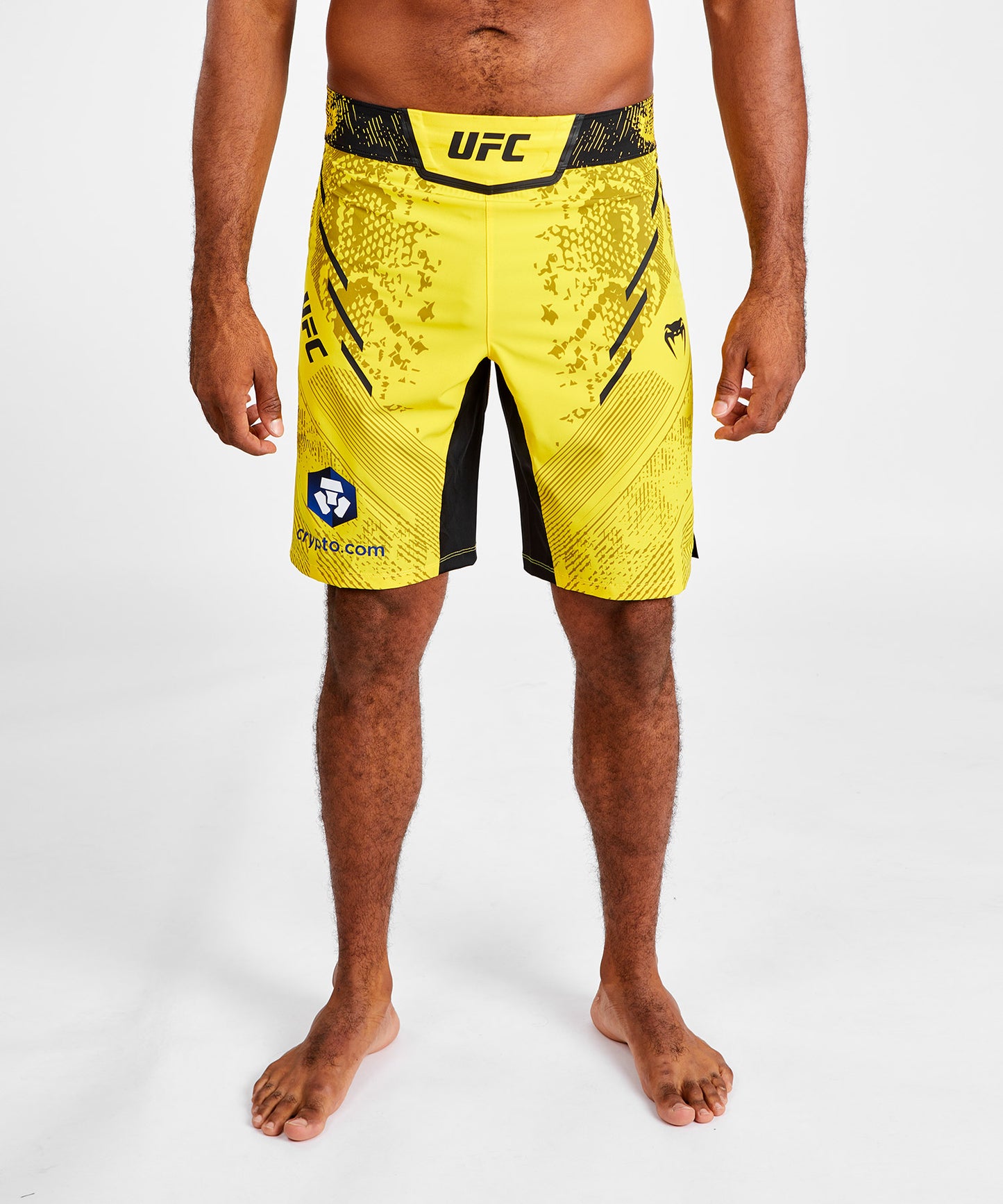 Short de combat Coupe longue pour Hommes UFC Adrenaline by Venum Authentic Fight Night - Jaune