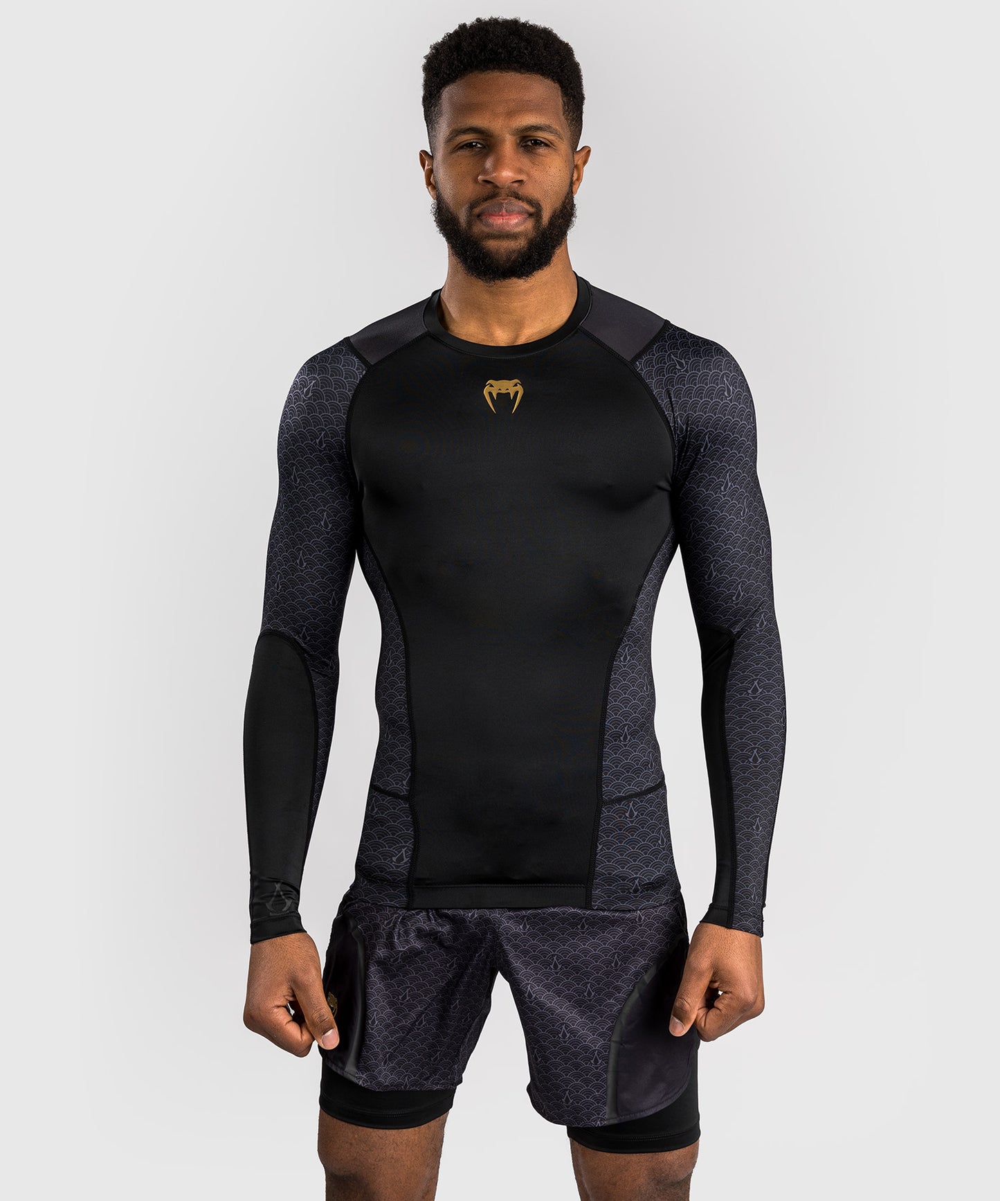 Venum x Assassin's Creed Shadows Long Sleeve Rashguards - Black