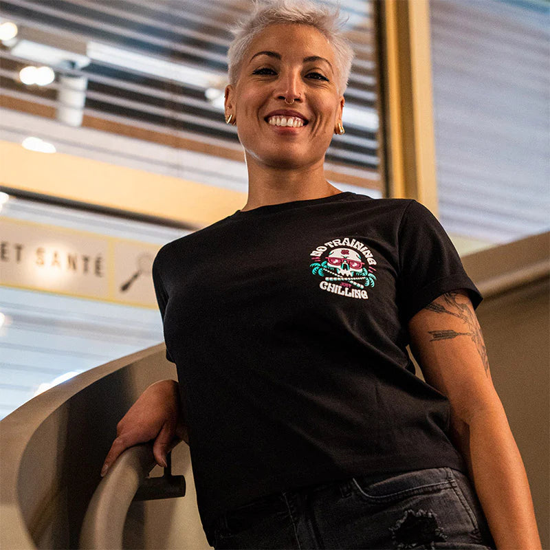 T-Shirt Pride Or Die No Training - Noir