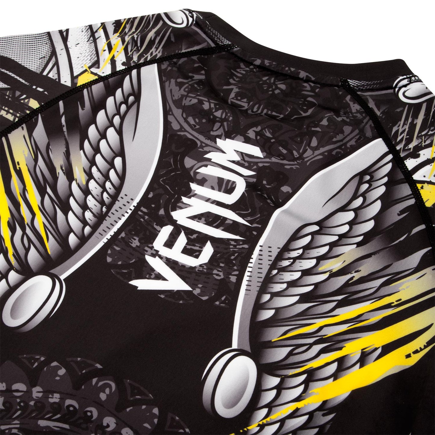 Venum Viking 2.0 Rashguard - Long Sleeves - Black/Yellow
