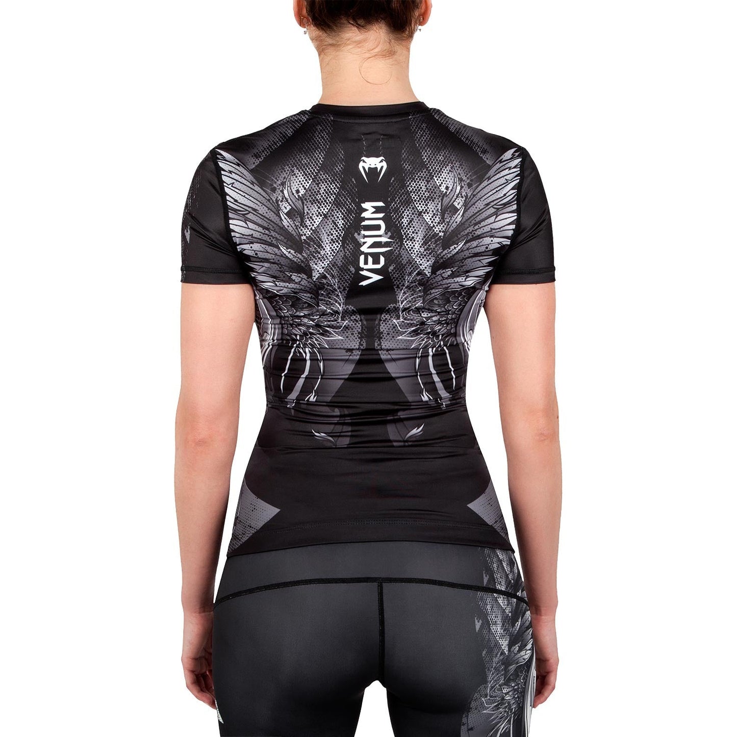 Venum Phoenix Women's Rashguard - Short Sleeve - Black/White