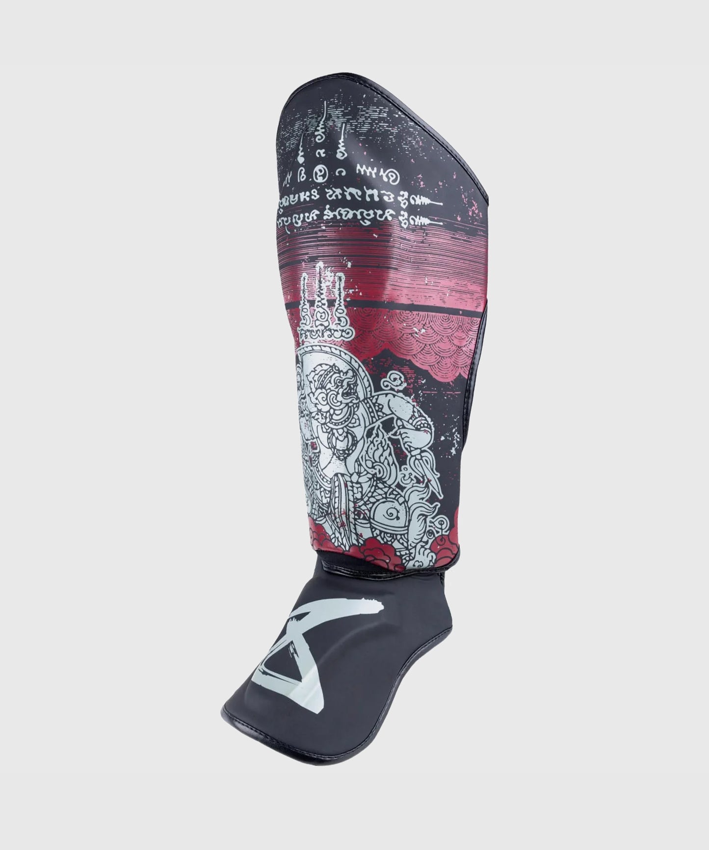 8 Weapons Hanuman Yant Shin Guards - Black/Red