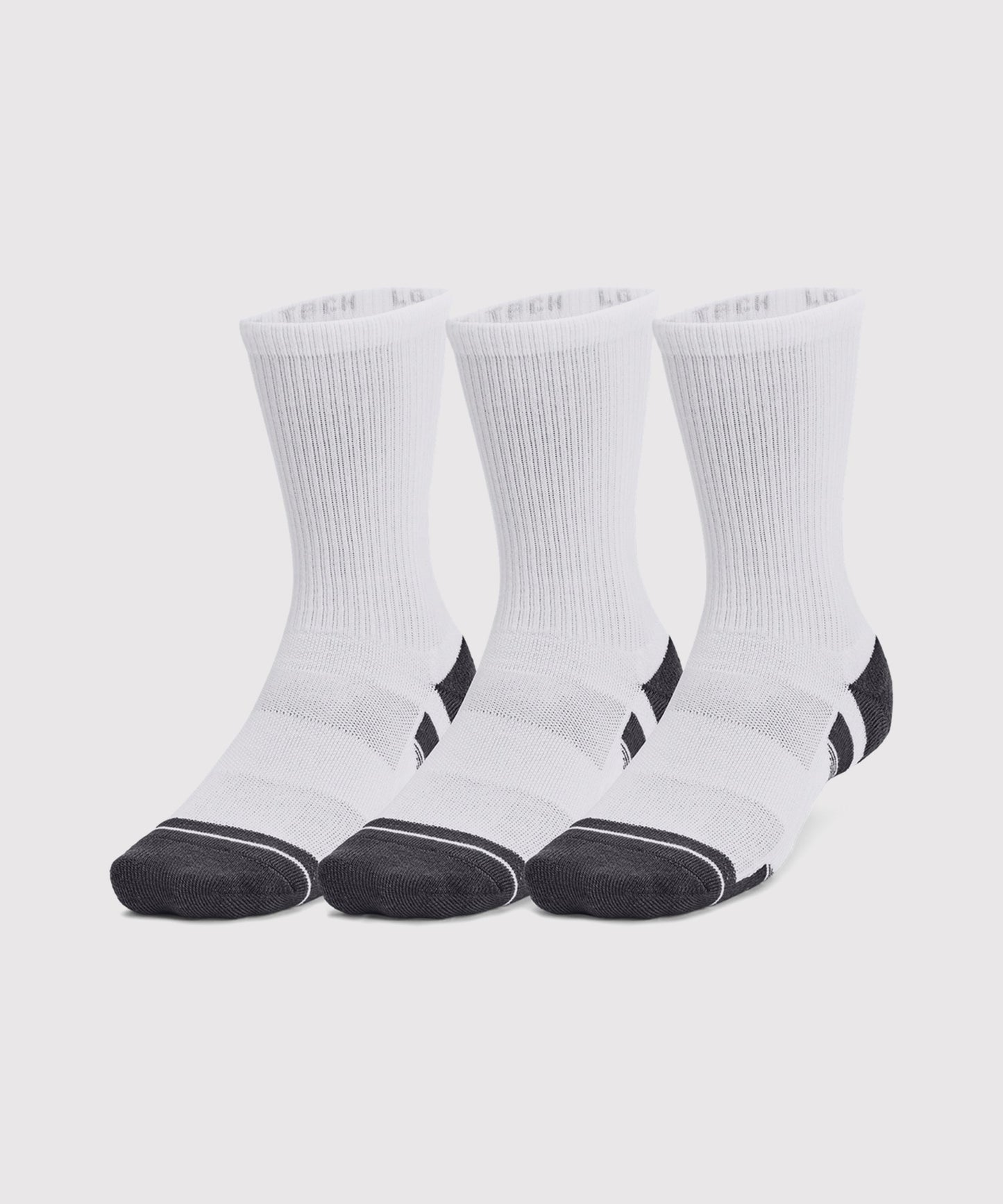 Lot De 3 Paires De Chaussettes Hautes Under Armour Ua Performance Tech - Blanc