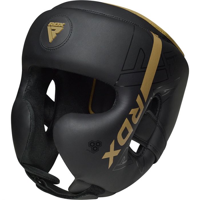 CASQUE DE BOXE F6 KARA RDX - NOIR/OR