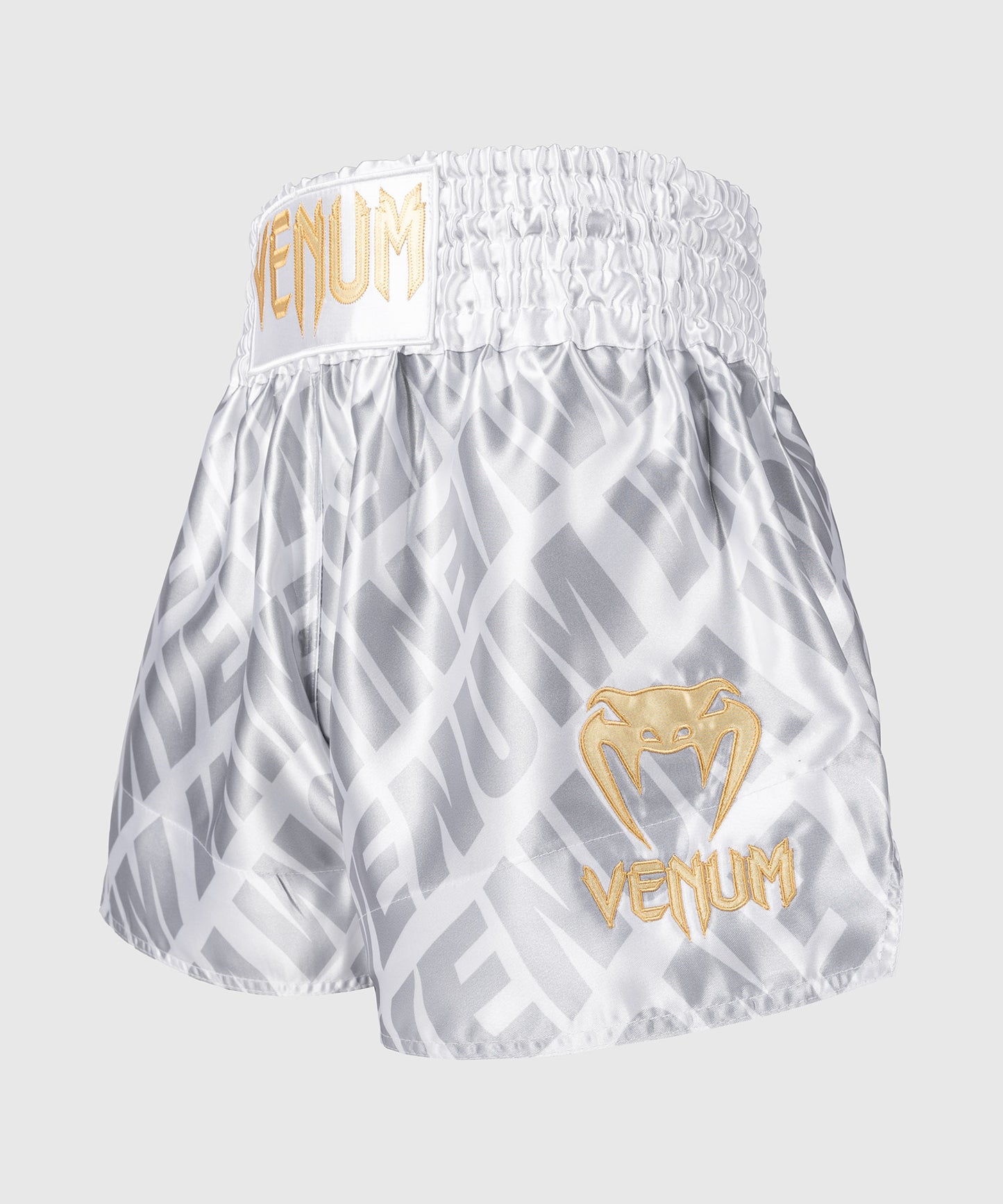 Short de Muay Thai Venum Contender XT – Blanc/Argent