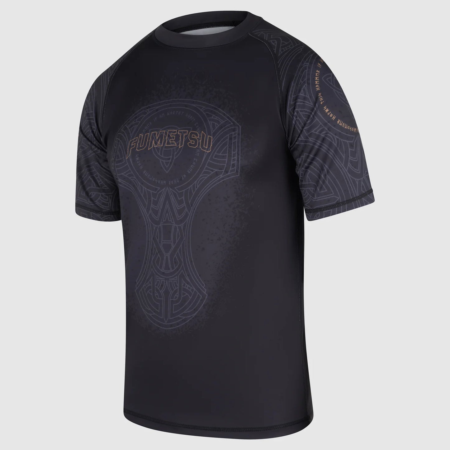 Fumetsu Mjolnir Kurzarm-Rashguard - Schwarz/Bronze
