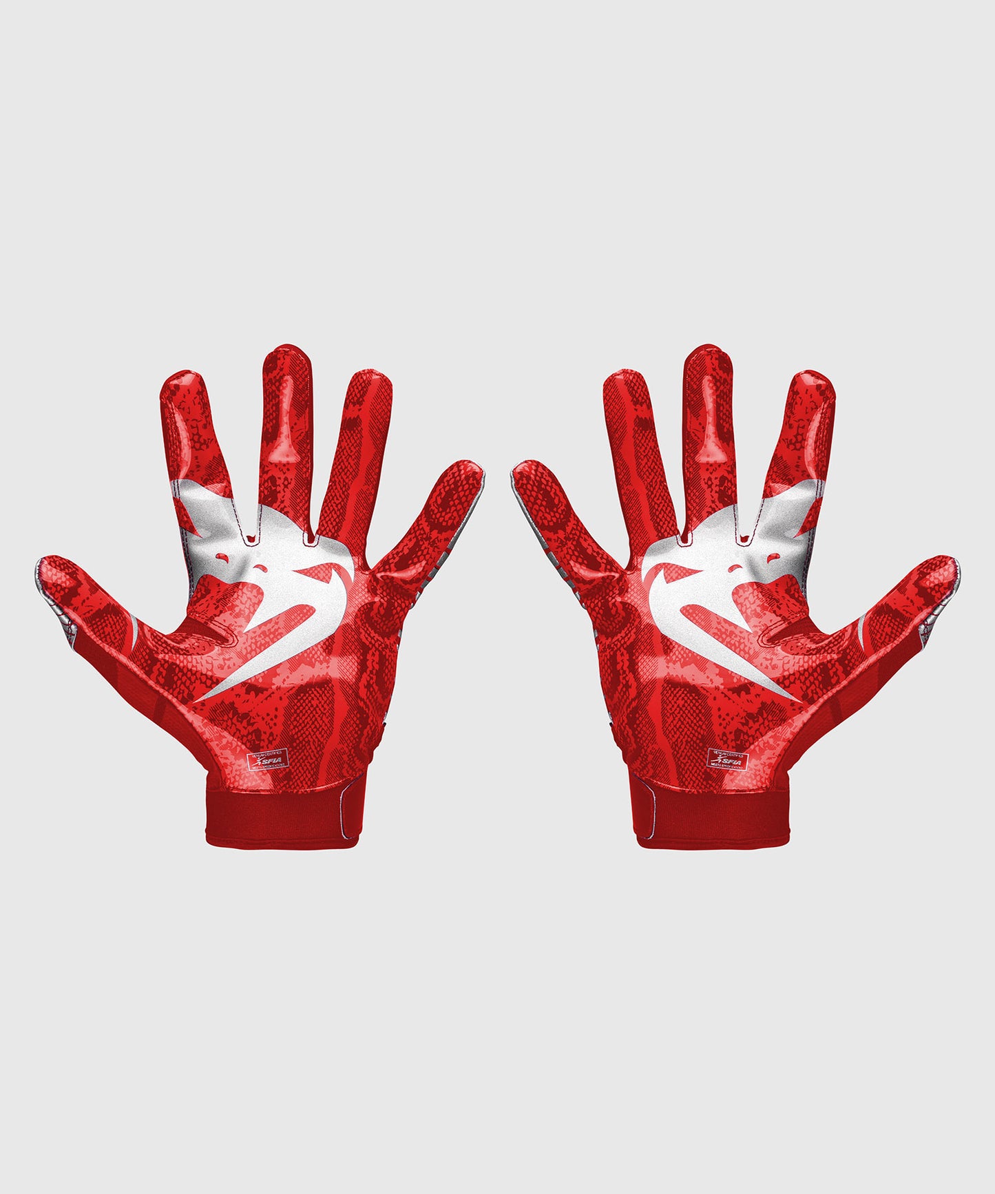 Venum Elite Football Handschuhe - Rot/Silber