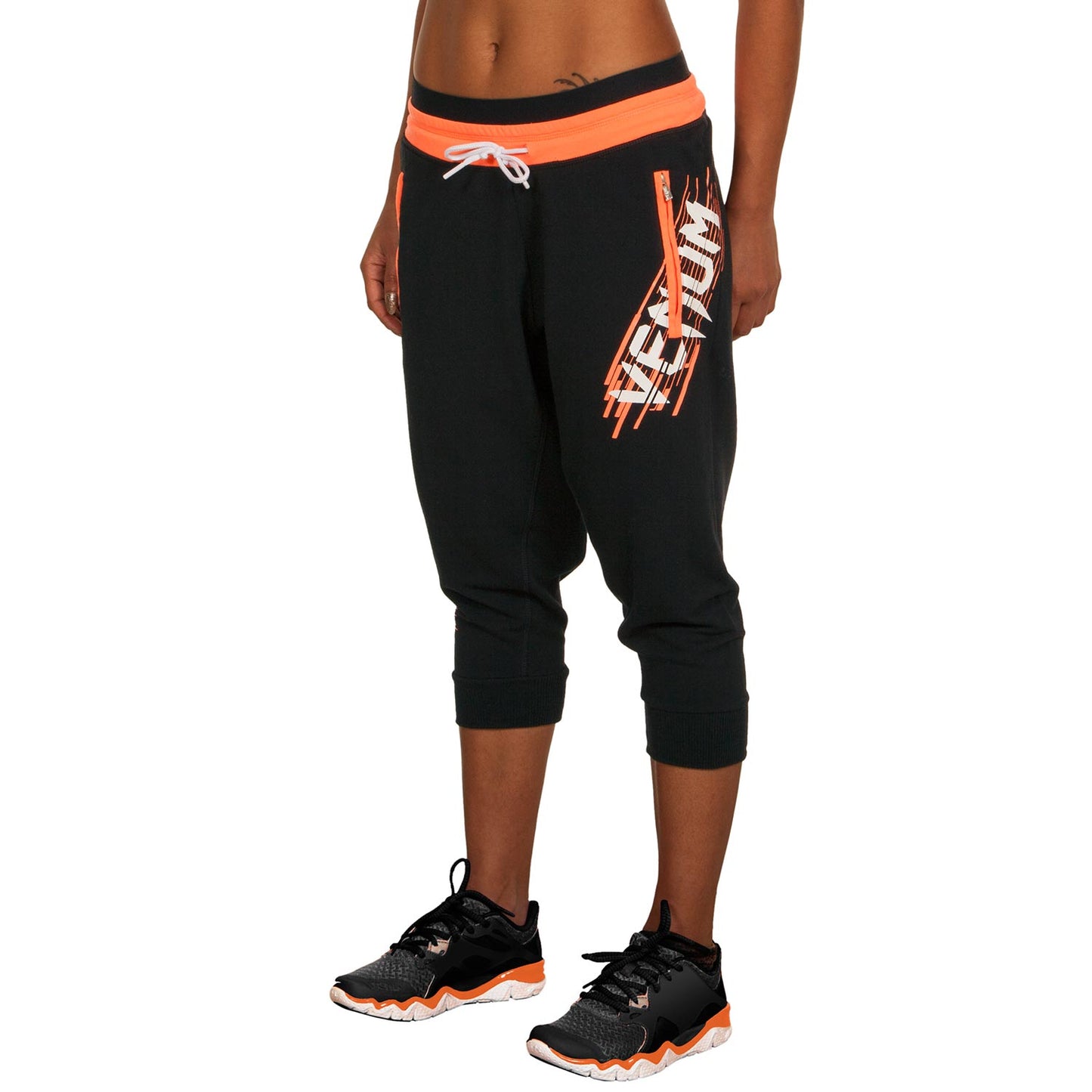 Venum Reef Women's Bibtights - Black/Corail