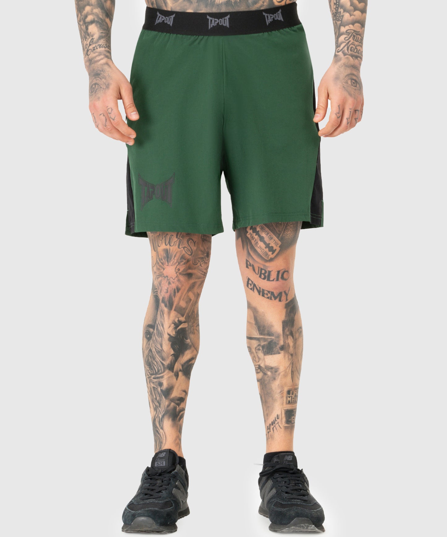 Tapout Training Shorts - Green/Black