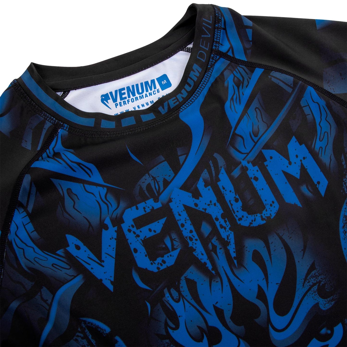 Venum Devil Rashguard - Long Sleeve - Navy Blue/Black