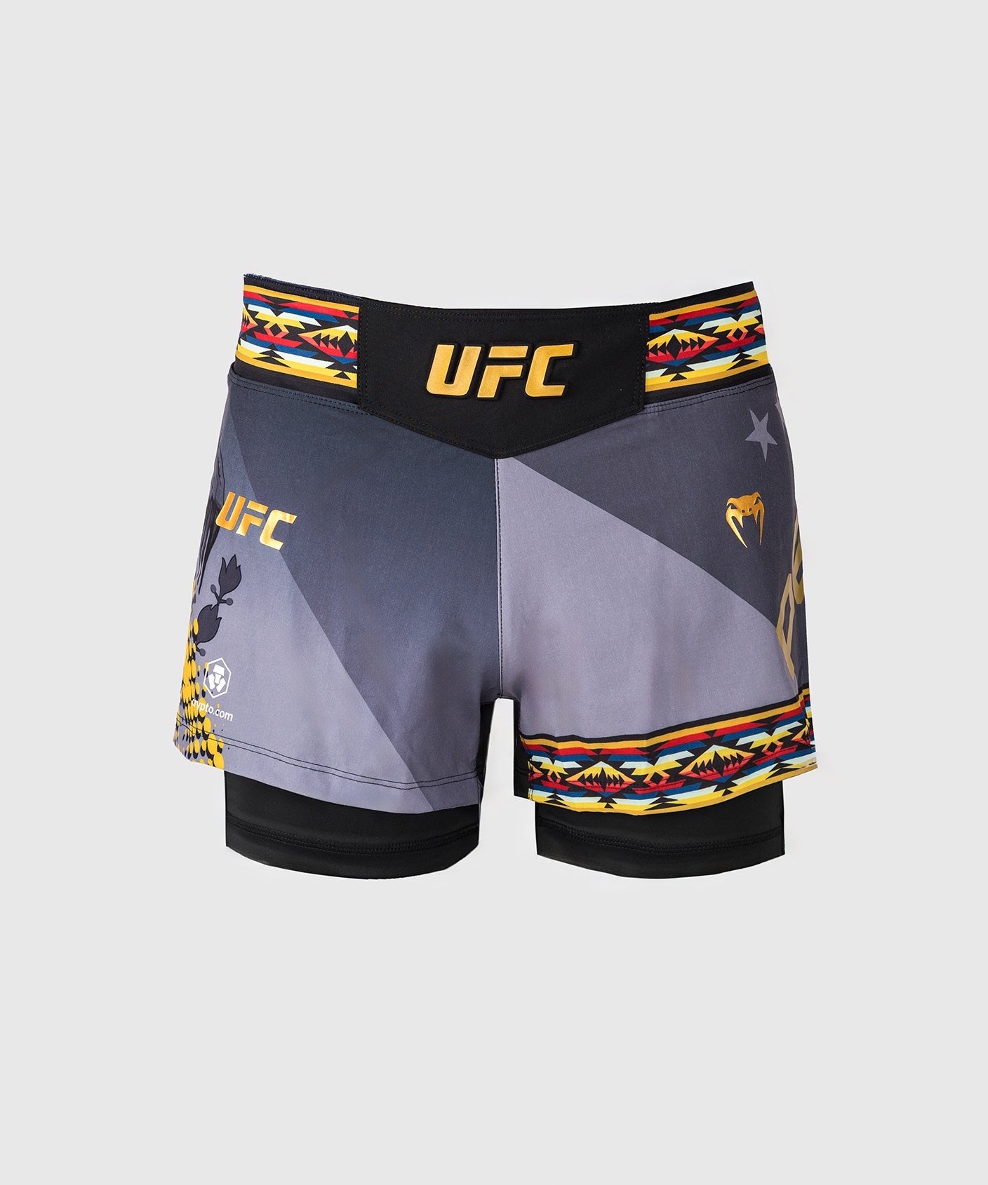 Short de combat court pour femmes UFC Unrivaled by Venum Julianna Peña - Noir