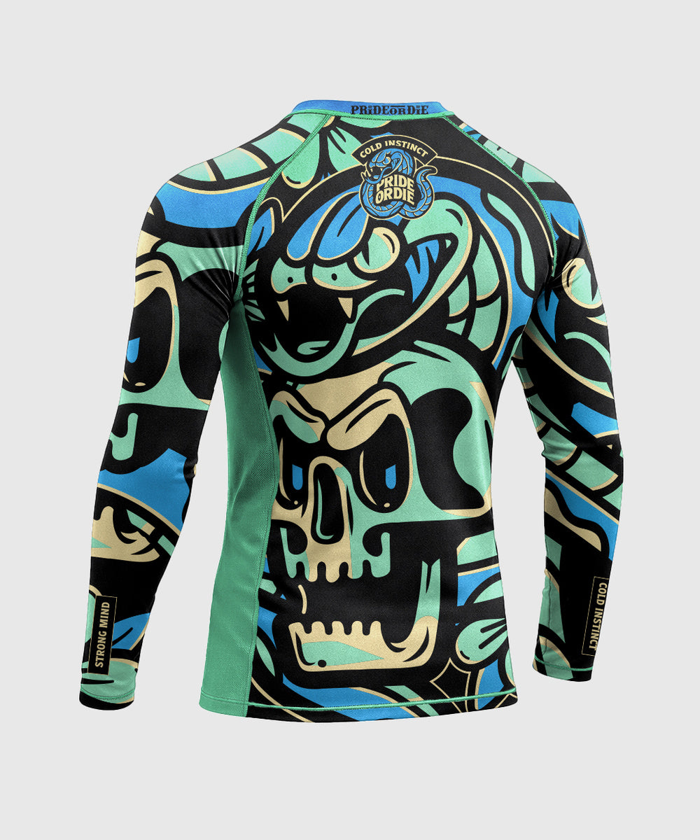 Pride Or Die Cold Instinct Long-Sleeve Rashguard - Blue