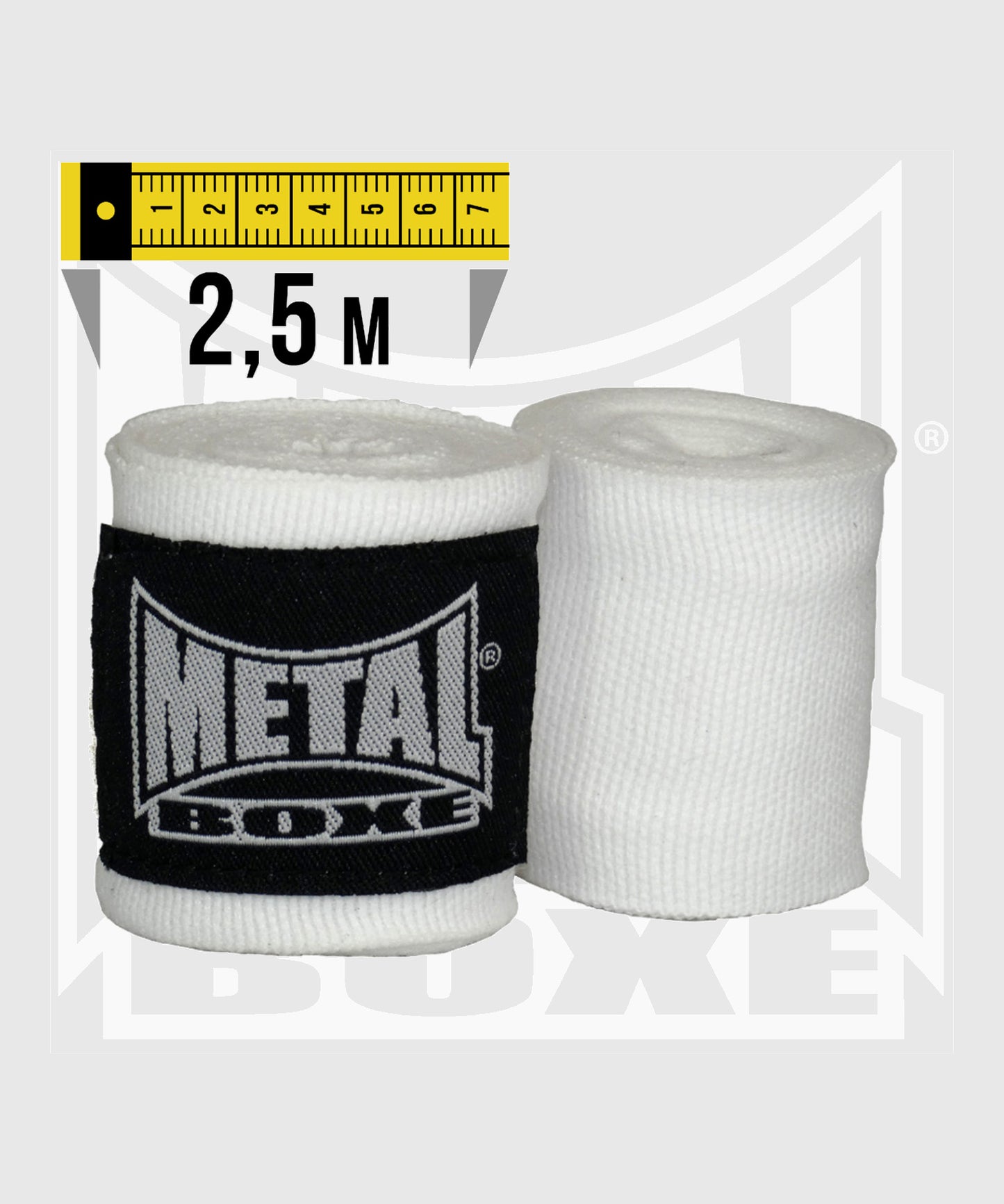 Metal Boxe Hand Wraps – White