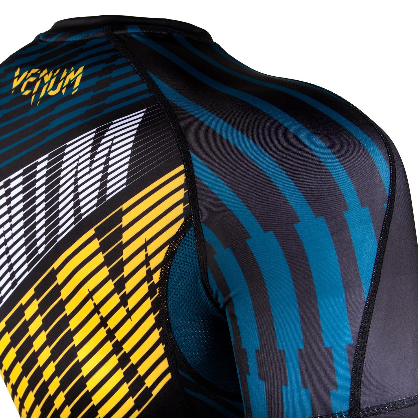 Rashguard Venum Plasma  - Mangas Cortas - Negro/Amarillo