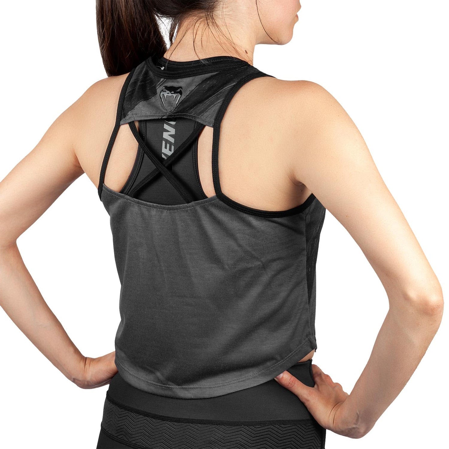 Women's short tank top Venum Rapid 2.0 - Black/Noir