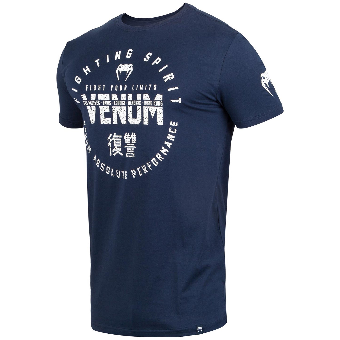Venum Signature T-Shirt - Short Sleeve - Navy/White