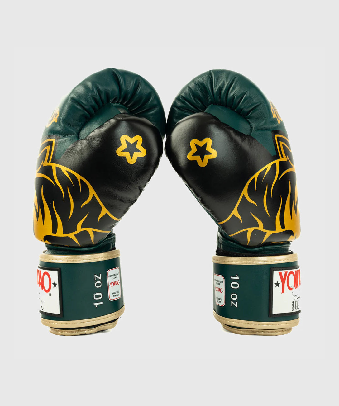 Gants de Boxe Yokkao Original Or - Vert