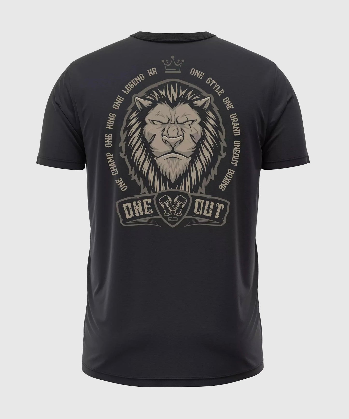 T-Shirt Oneout One King One Legend - Schwarz
