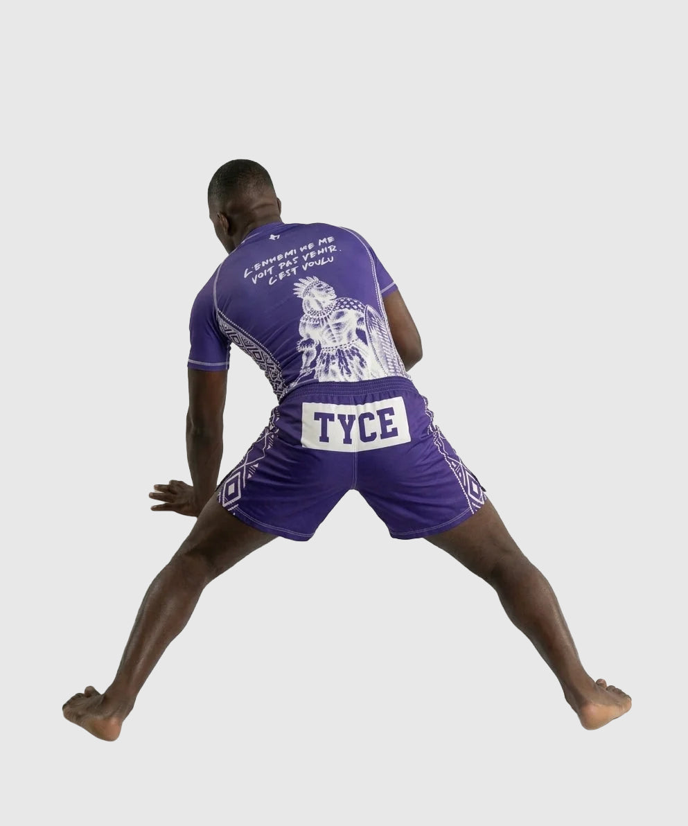 TYCE CULTURE OF WAR Shaka Zulu Grappling Rashguard - Purple