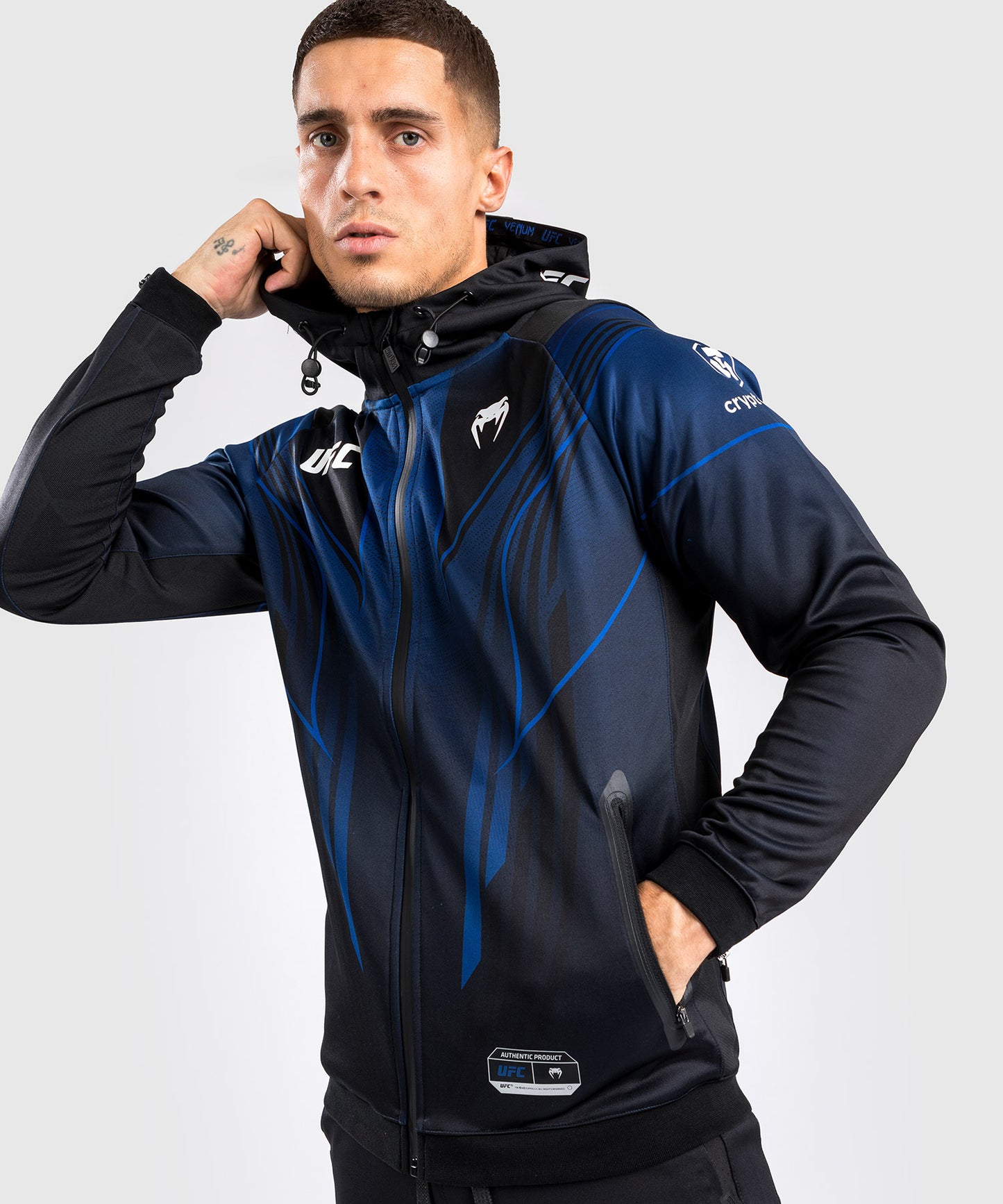 Sweatshirt à Capuche Homme UFC Venum Authentic Fight Night 2.0 - Midnight Edition