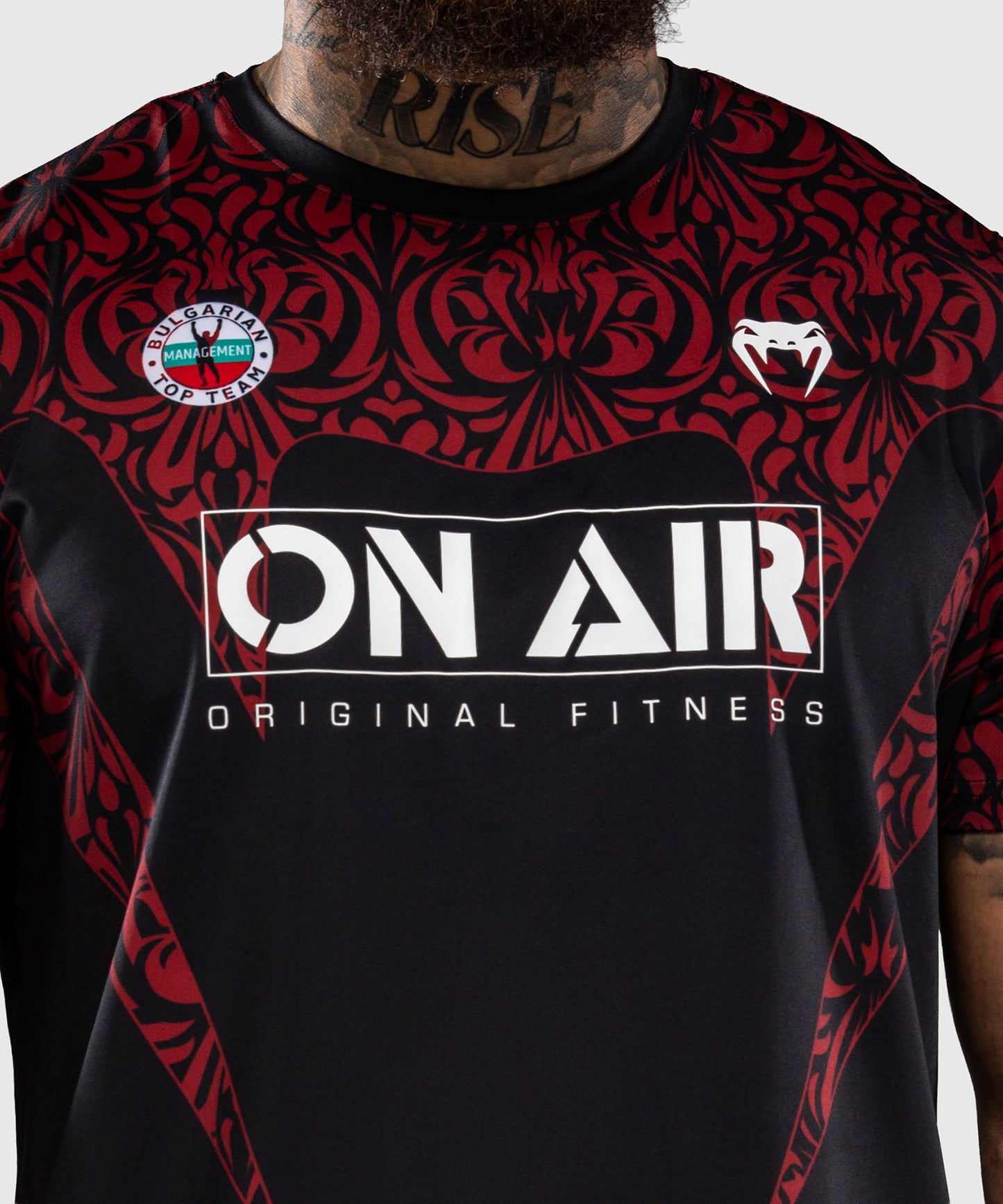 Venum Bulgarian Top Team (BTT) Dry-Tech-T-Shirt – Schwarz/Rot