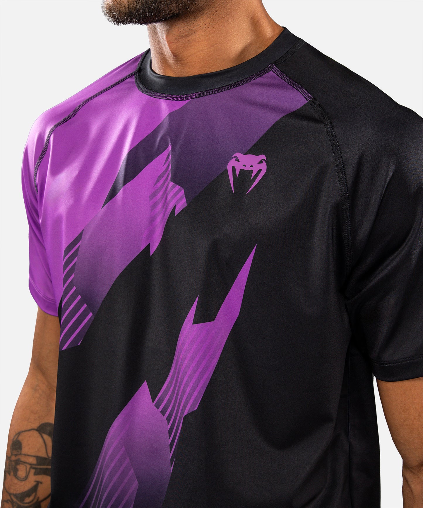 Venum No-Gi 6.0 Dry-Tech T-Shirt - Schwarz/Lila