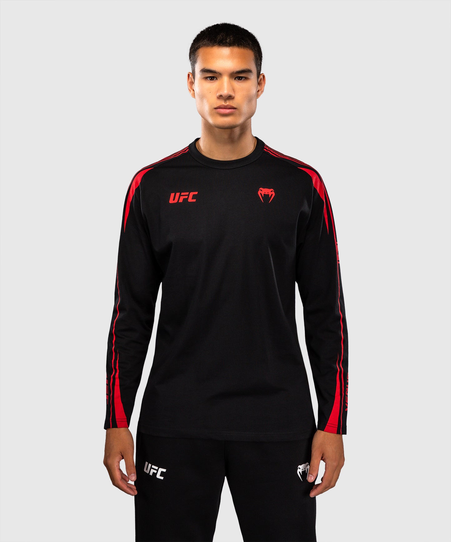 Venum UFC Unity by Venum Authentic Fight Week Herren-Langarm-T-Shirt - Schwarz