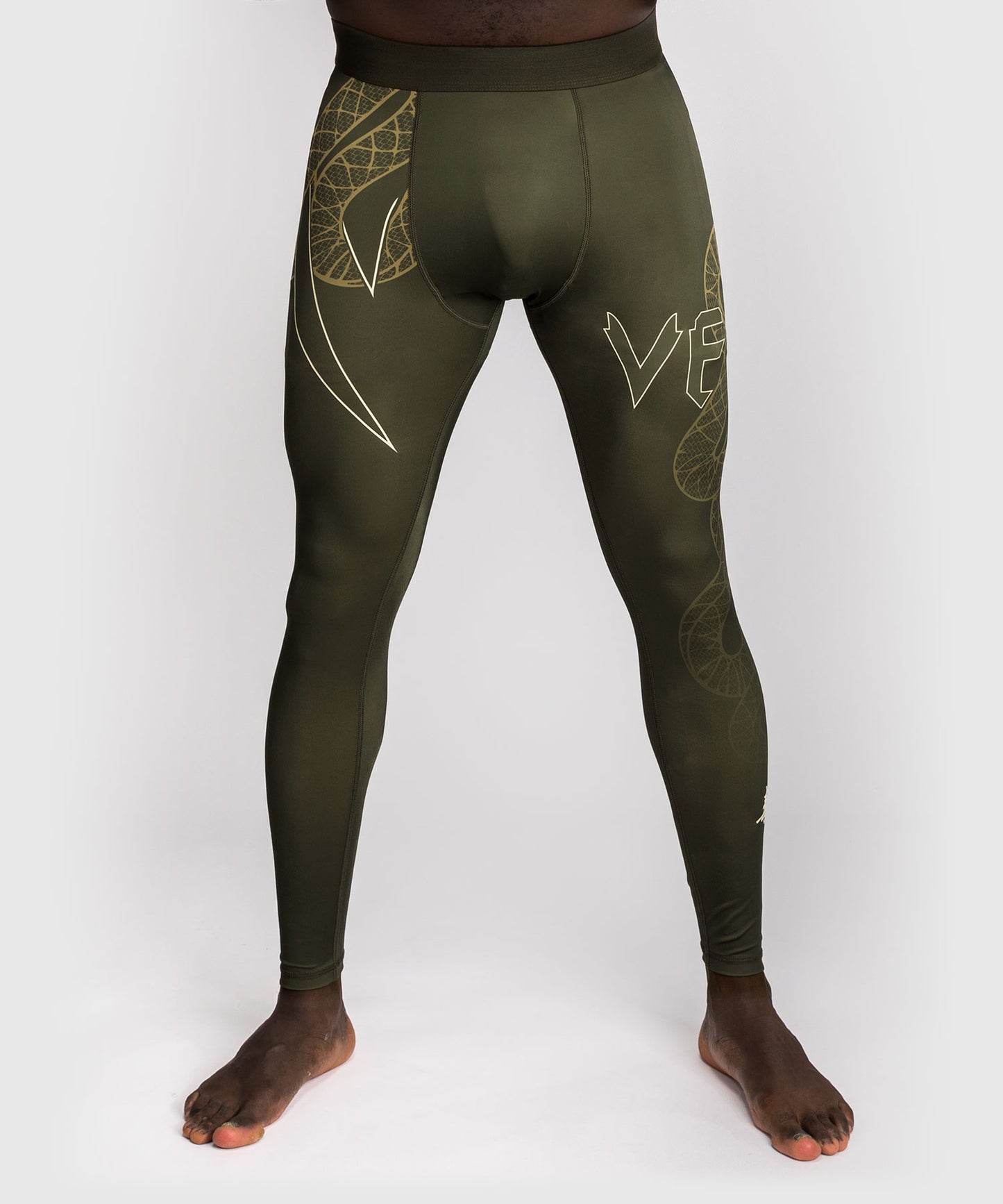 Pantalon de Compression Venum Serpenti – Kaki/Bronze/Ivoire