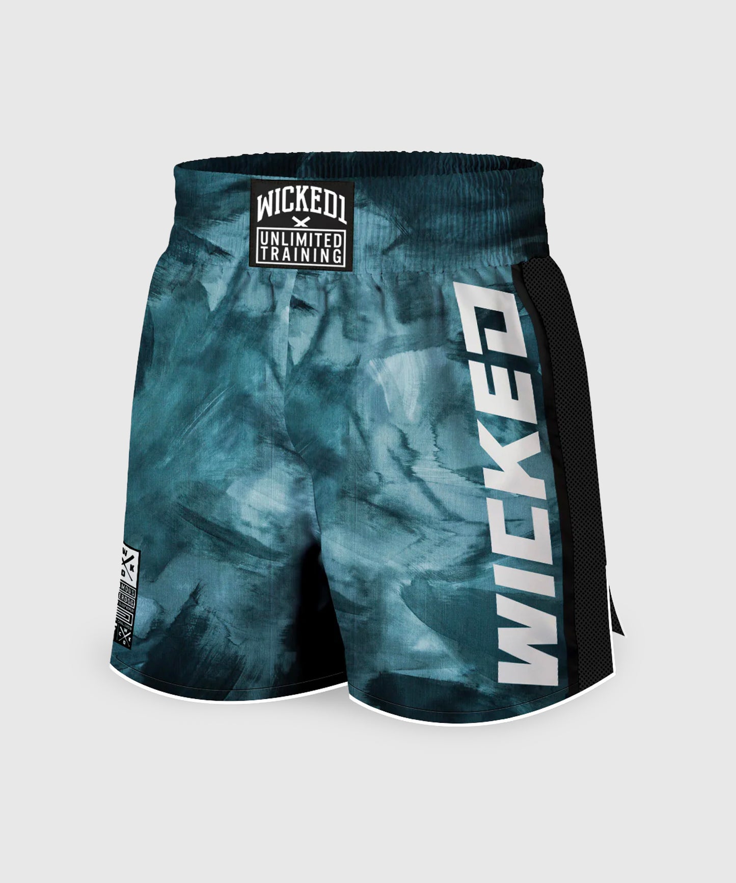 Wicked One Hook Boxe Fightshorts - Grün