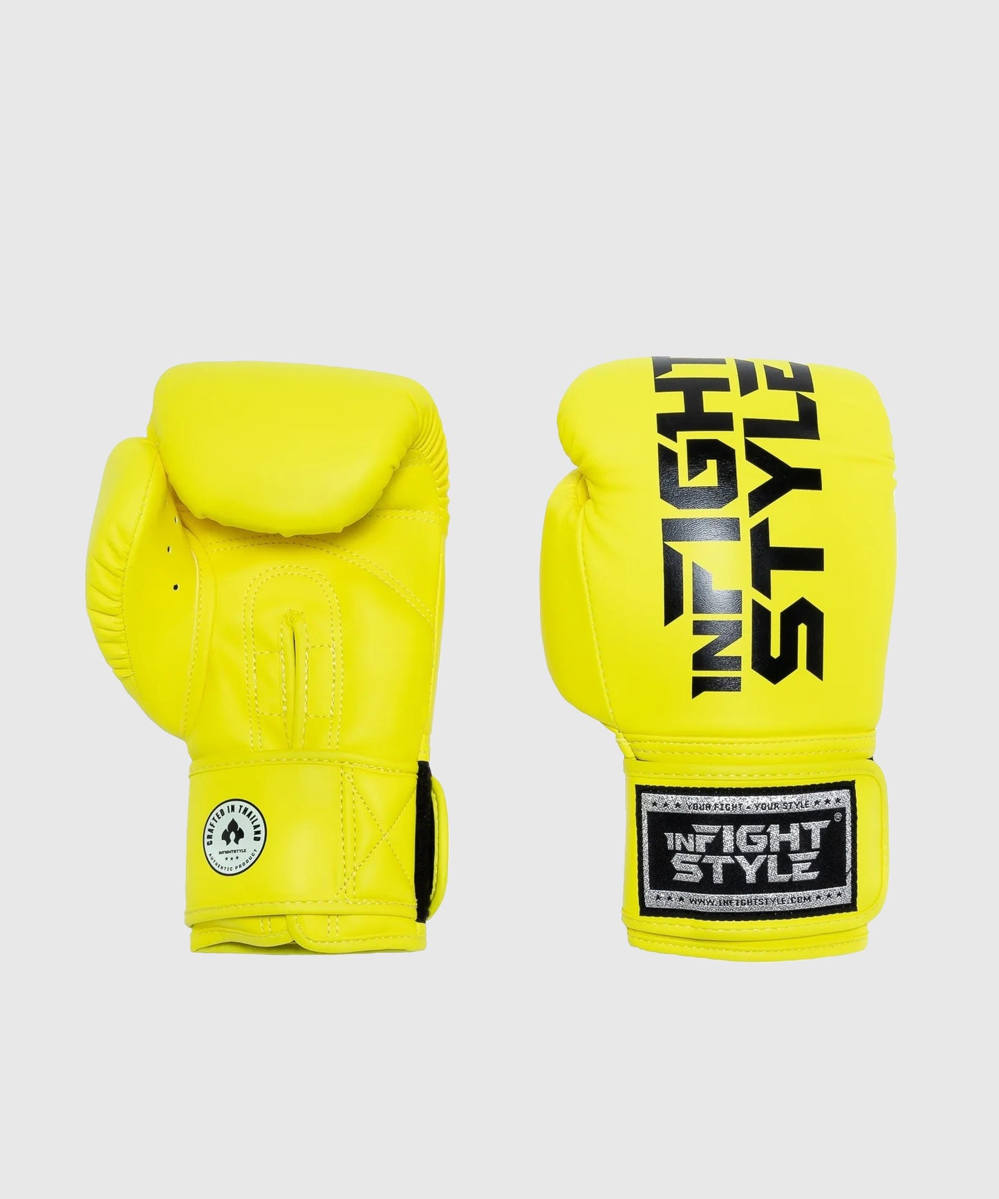 Infightstyle Pro Compact Boxing Gloves - Neon Yellow
