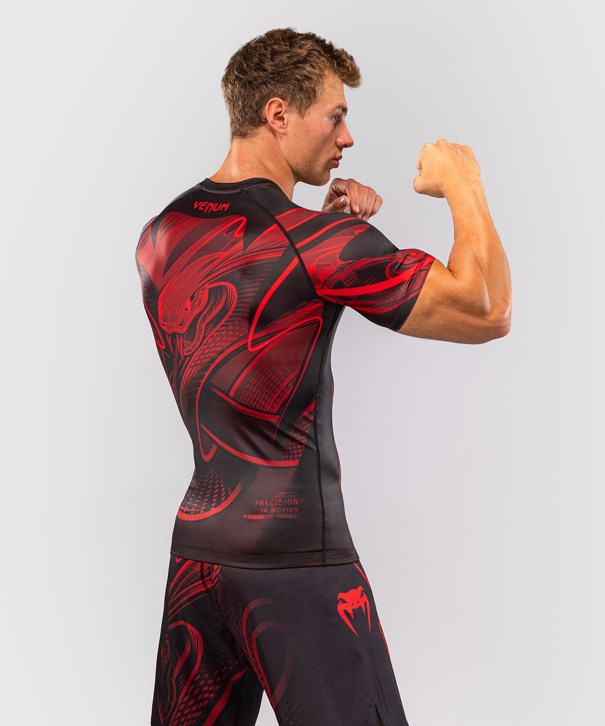 Rashguard manches courtes Venum Crimson Viper 2.0 - Noir/Rouge